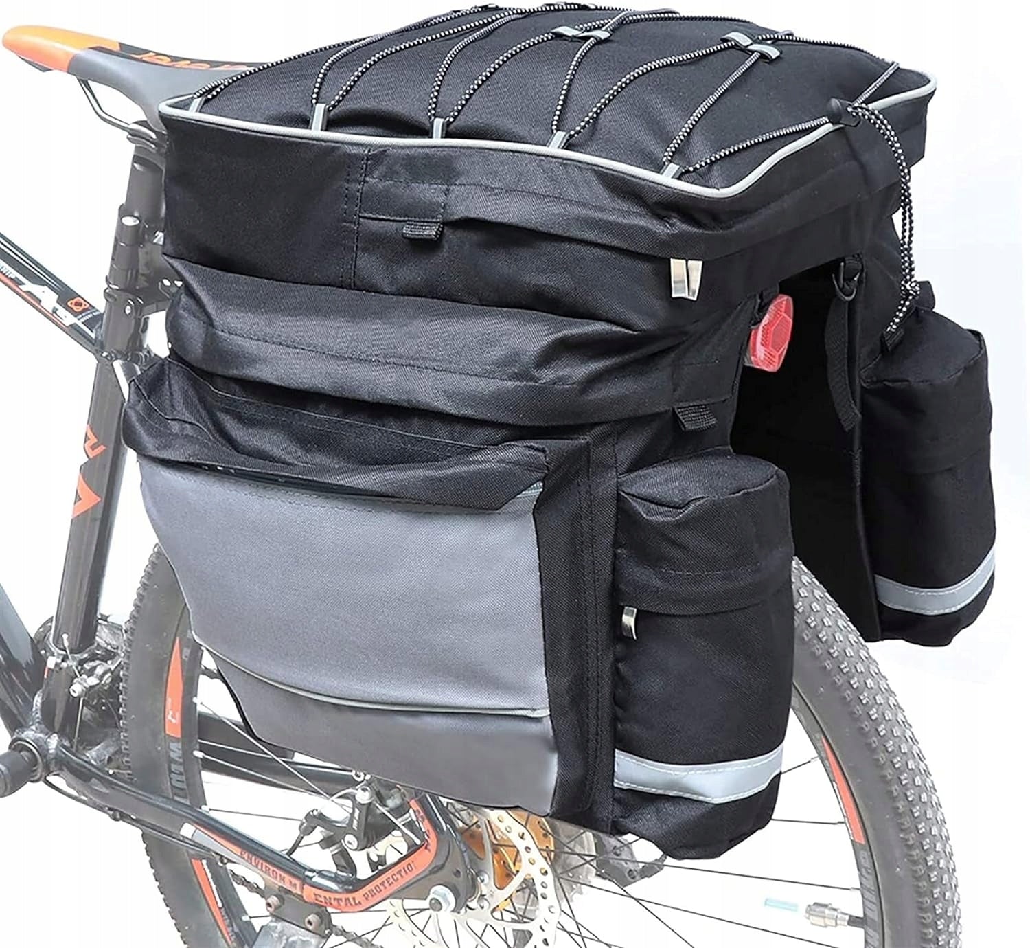 LARGEST Bicycle Bag Luggage Bag + 2 Water Bottle Pockets 75L XXL