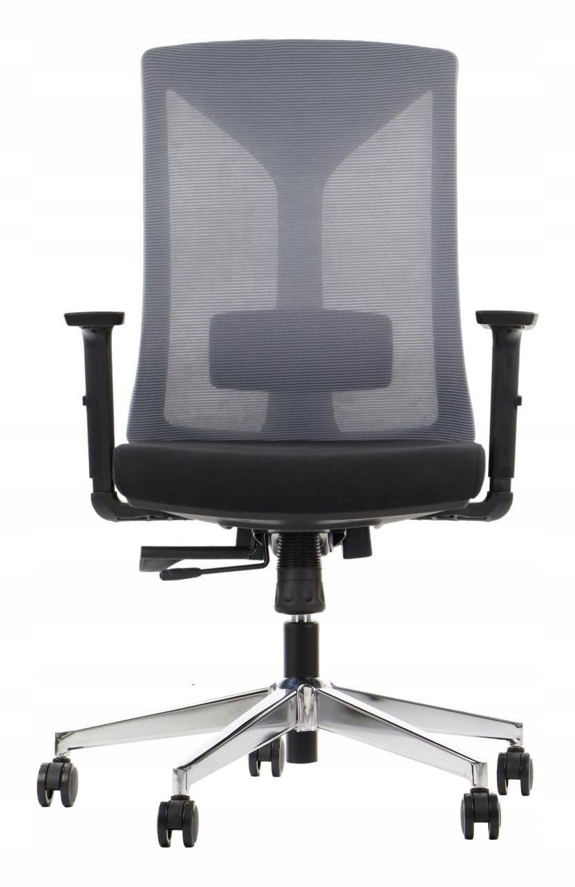LARRY Swivel Chair Grey Office Mesh Ergonomic Fabric Chair
