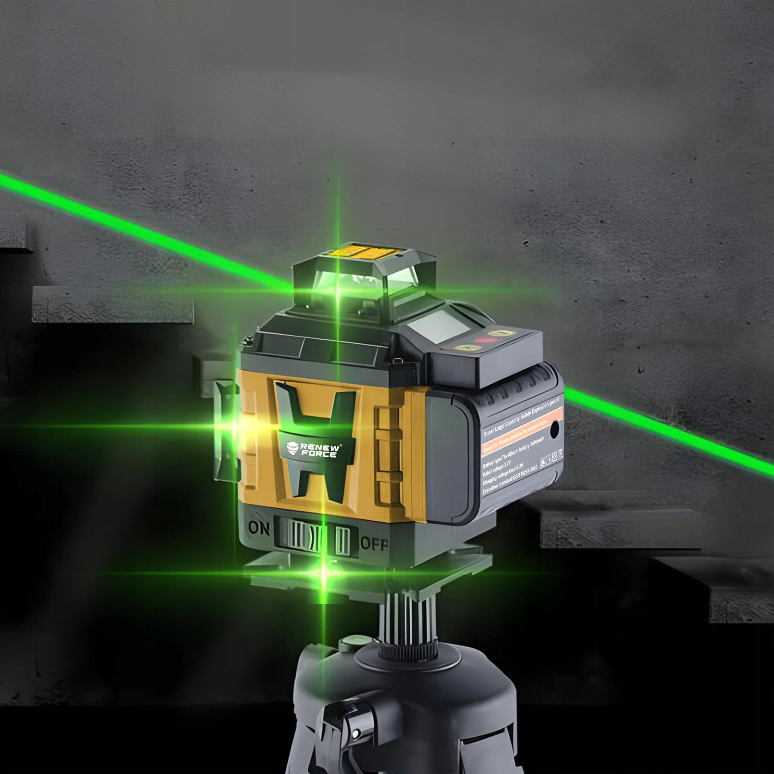 LASER CROSS LASER LEVEL 40 M LASER SELF-LEVELING SUITCASE Packaging status original