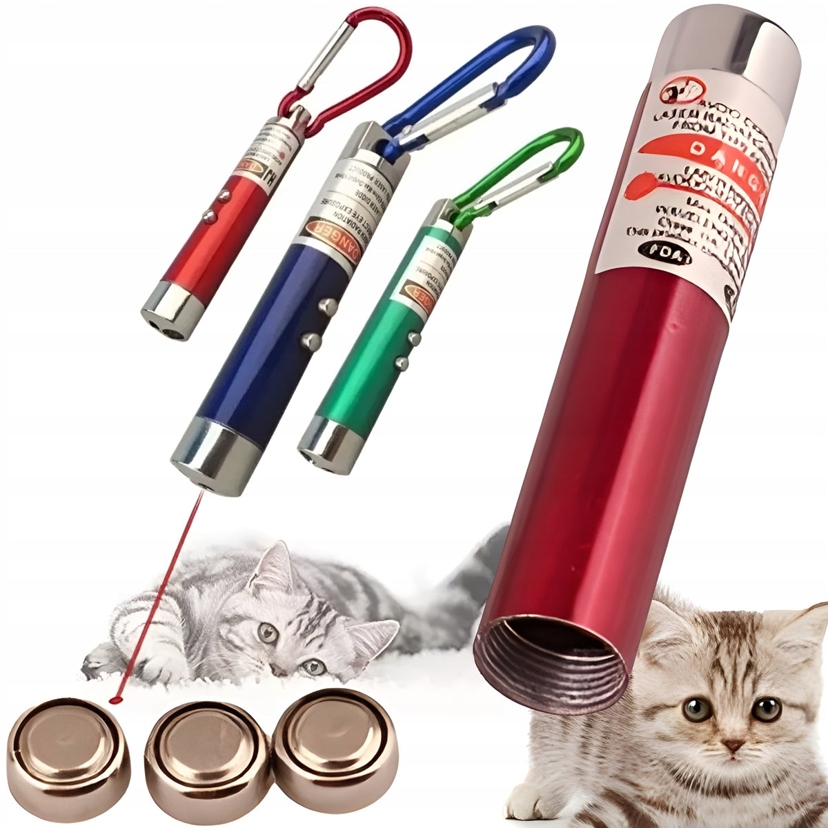 LASER INDICATOR KEYCHAIN FLASHLIGHT CAT TOY 2IN1 Manufacturer code LRVX