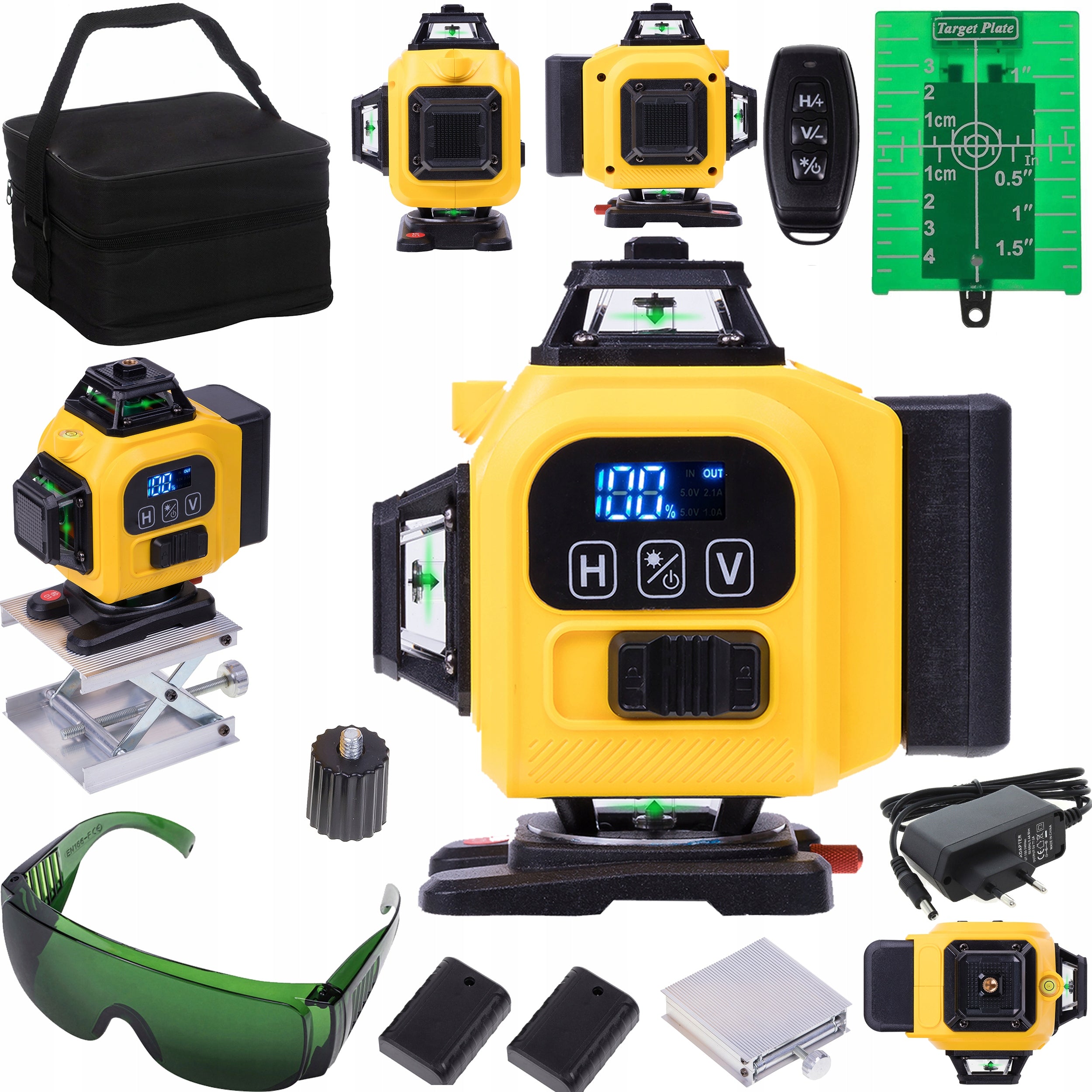 LASER LEVEL 360° CROSS LASER 4D SET SUITCASE