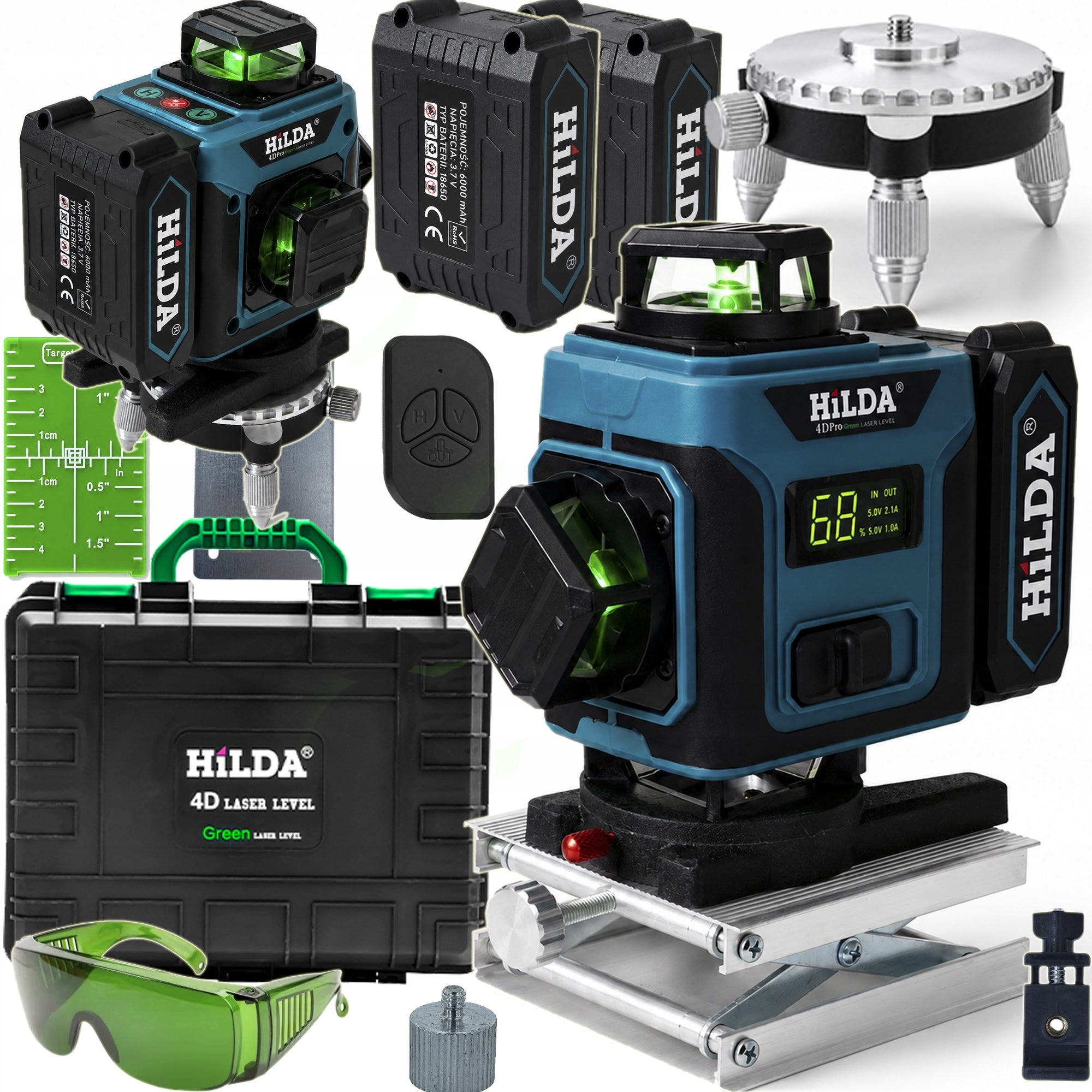LASER LEVEL 360 HILDA 4D PRO 16 LINES PLANE CROSS LASER