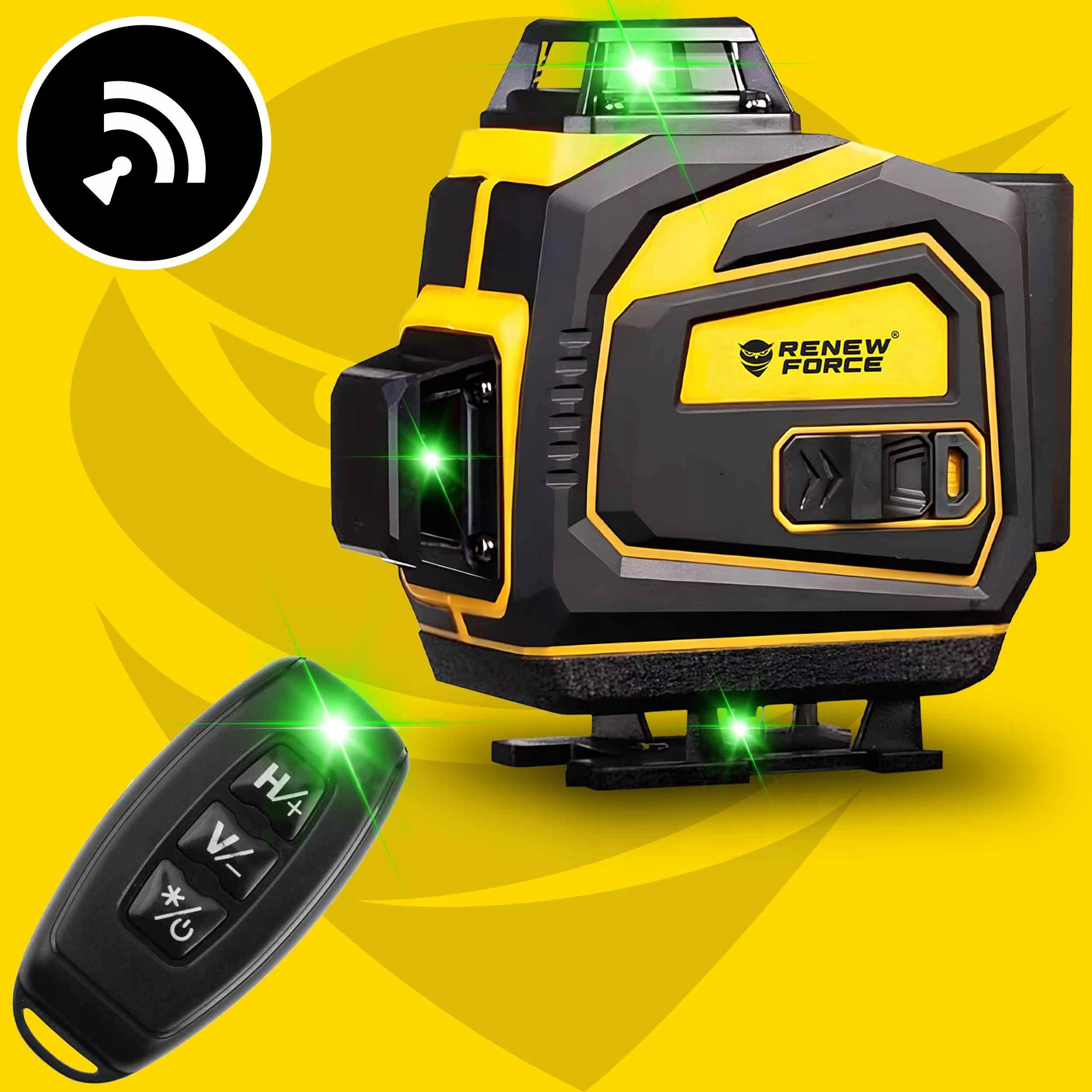 LASER LEVEL 360 PLANE 3D CROSS LASER PRO GREEN CASE Maximum working range 30 m