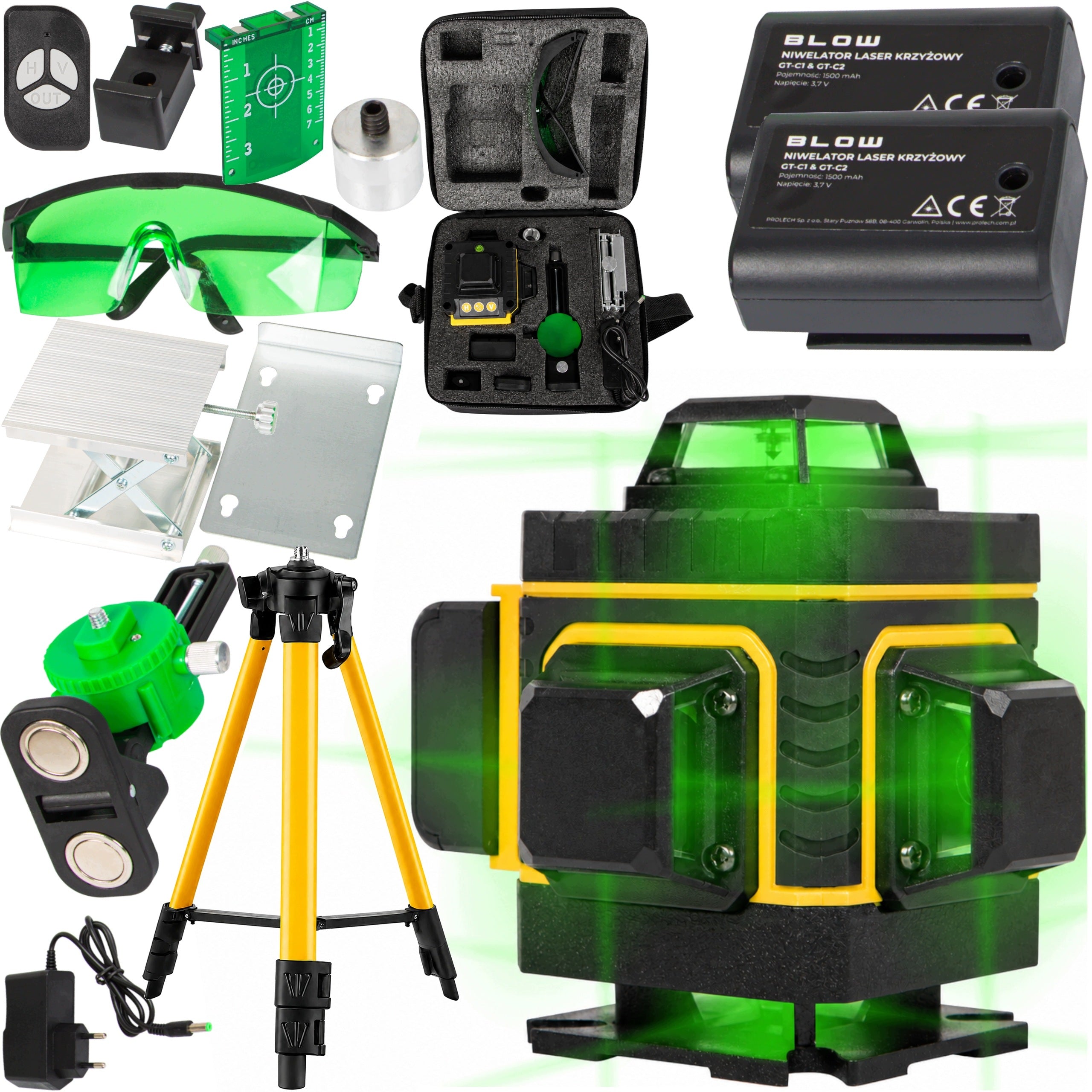 LASER LEVEL 360 PLANE 4D CROSS LASER SET PRO 16 LINES