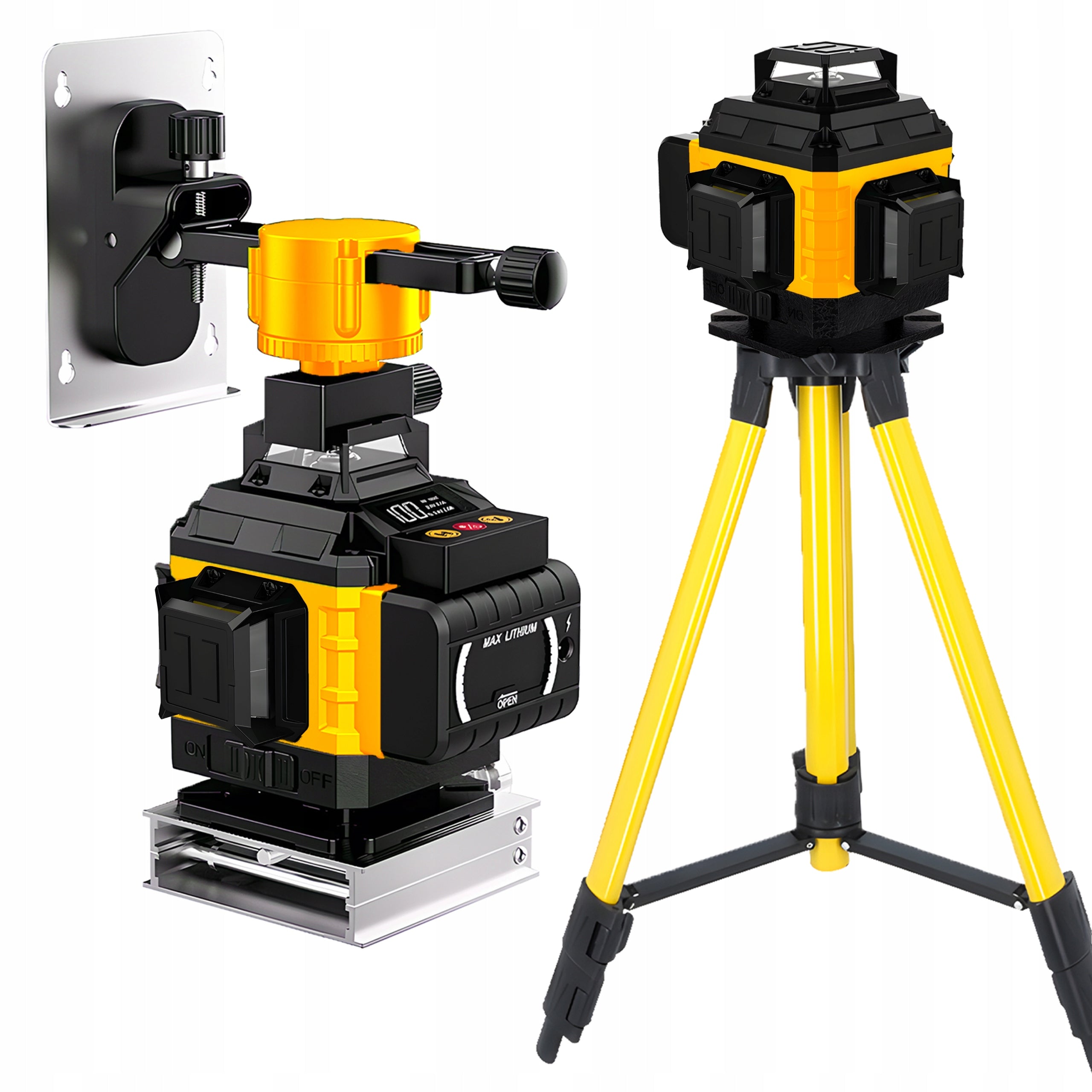LASER LEVEL CROSS LEVEL 4D 16 LINES LASER + 2X AKU TRIPOD XL Model ER999