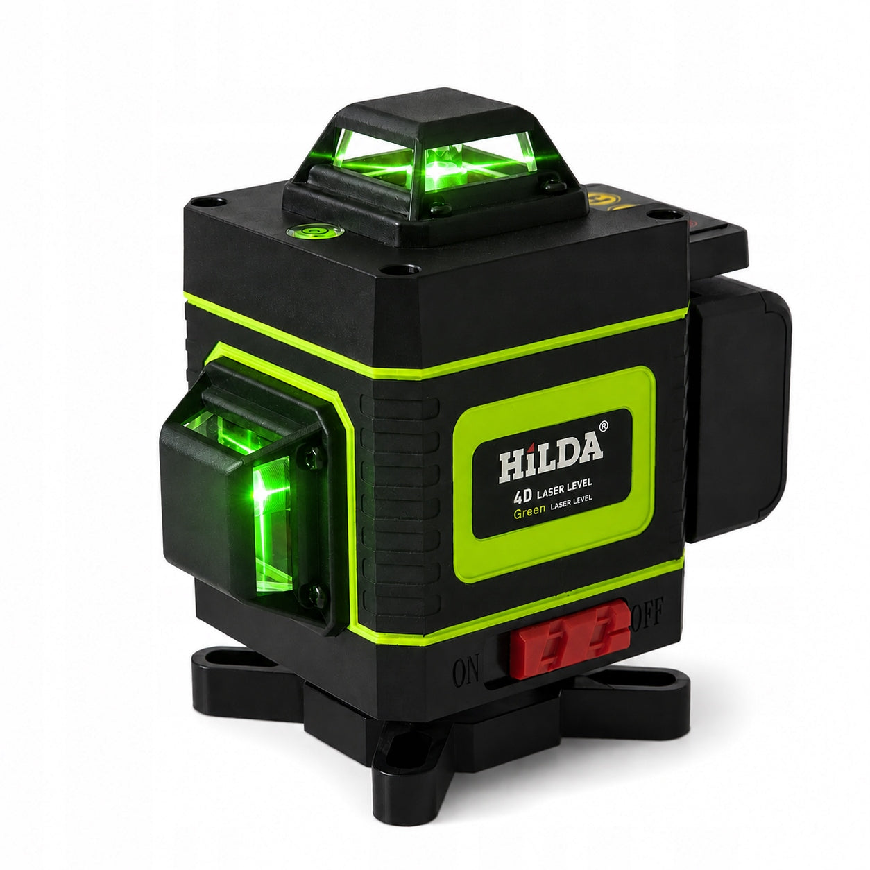 LASER LEVEL HILDA 16 LINES CROSS LASER 4D GREEN + TRIPOD 160 CM Maximum working range 30 m