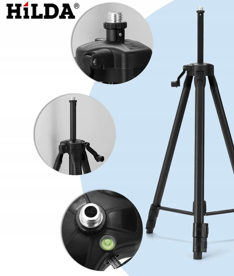 LASER LEVEL HILDA 16 LINES CROSS LASER 4D GREEN + TRIPOD 160 CM Measurement accuracy (+/-) 0.2 mm