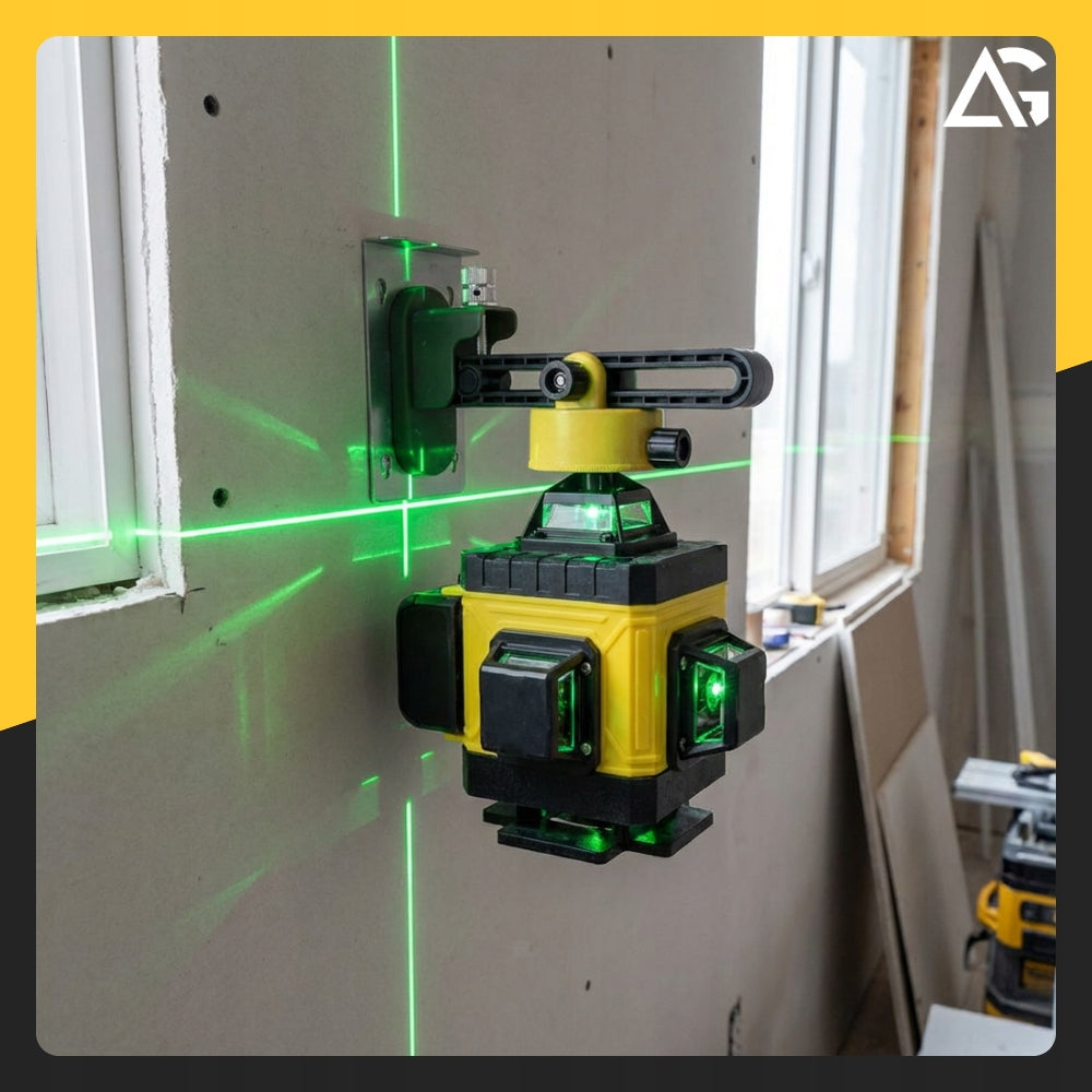 LASER LEVEL LASER 360 4D 16 LINES CROSS TRIPOD CASE +APPLICATION Packaging status original
