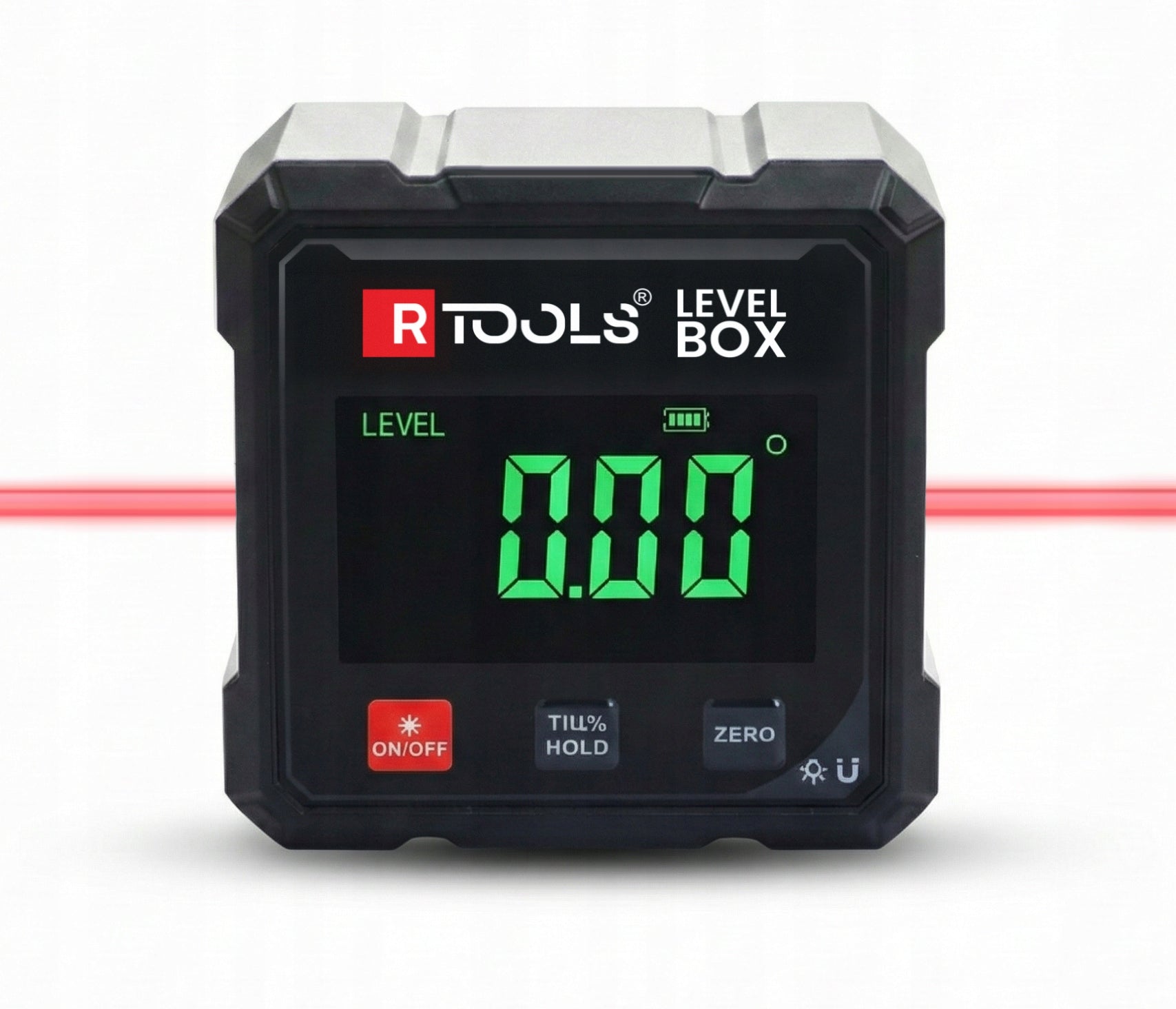 LASER LEVEL MAGNETIC PROTRACTOR DIGITAL ANGLE METER INCLINOMETER Manufacturer code P-02