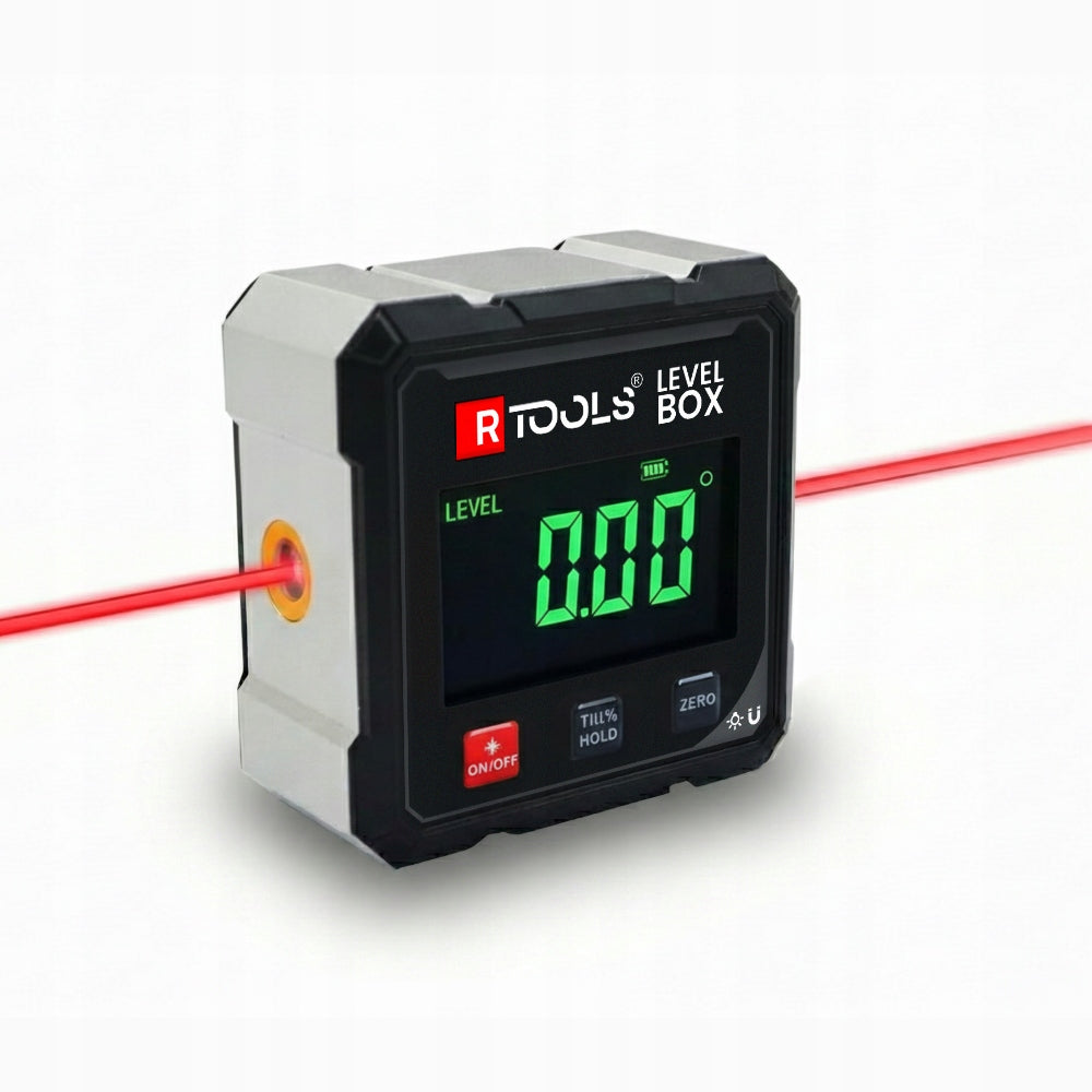 LASER LEVEL MAGNETIC PROTRACTOR DIGITAL ANGLE METER INCLINOMETER Packaging status original