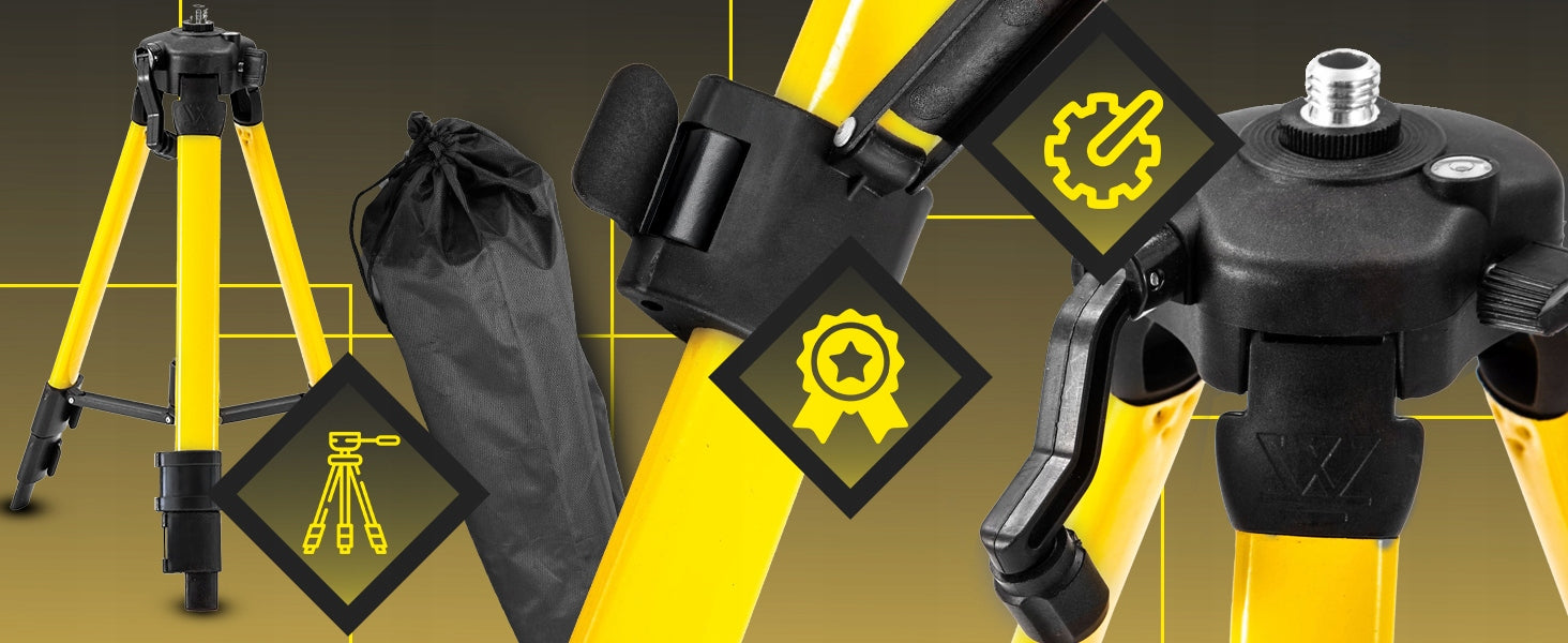 LASER LEVEL TRIPOD THREAD 1/4 INCH 360 TRIPOD + COVER Model OR1190
