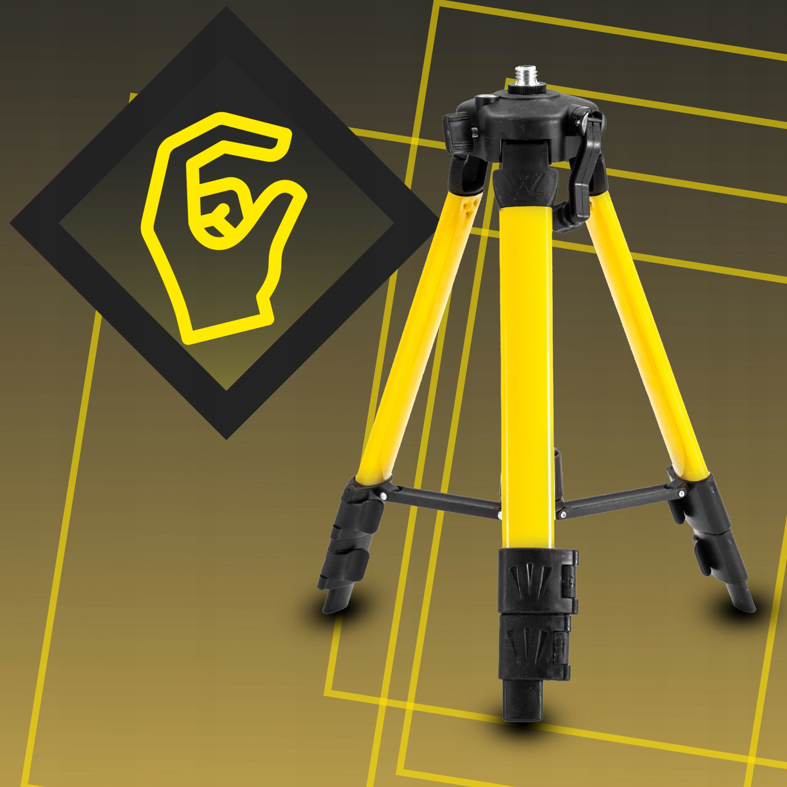 LASER LEVEL TRIPOD THREAD 1/4 INCH 360 TRIPOD + COVER Product height 120 cm
