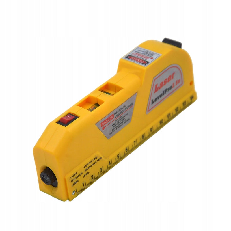 LASER LEVEL WITH MEASURING CUP PRECISION MEASURE 250 cm LASER LED LIBELS INCHES Packaging status original