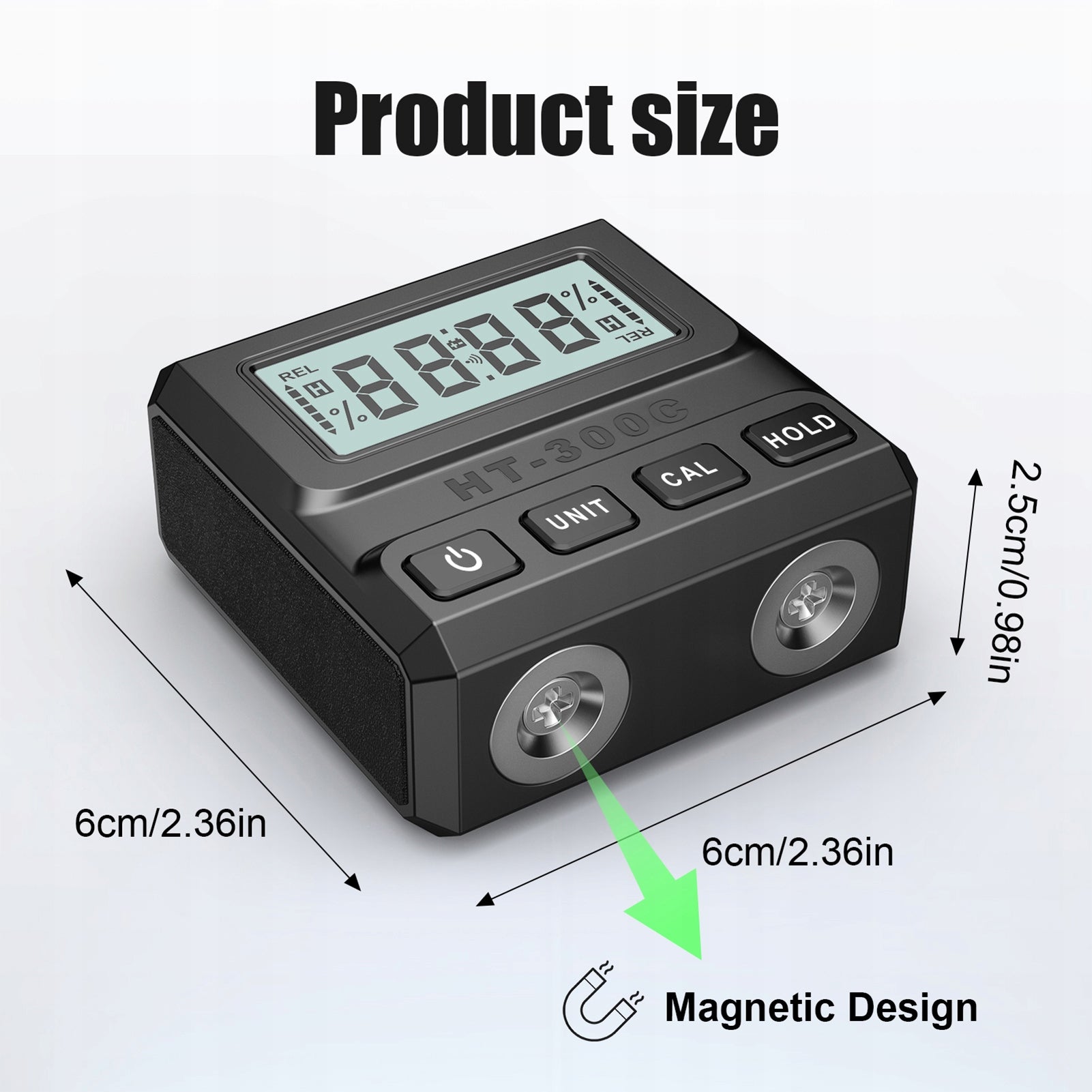 LASER PROTRACTOR DIGITAL INCLINOMETER RECHARGEABLE - MAGNETIC Packaging status original