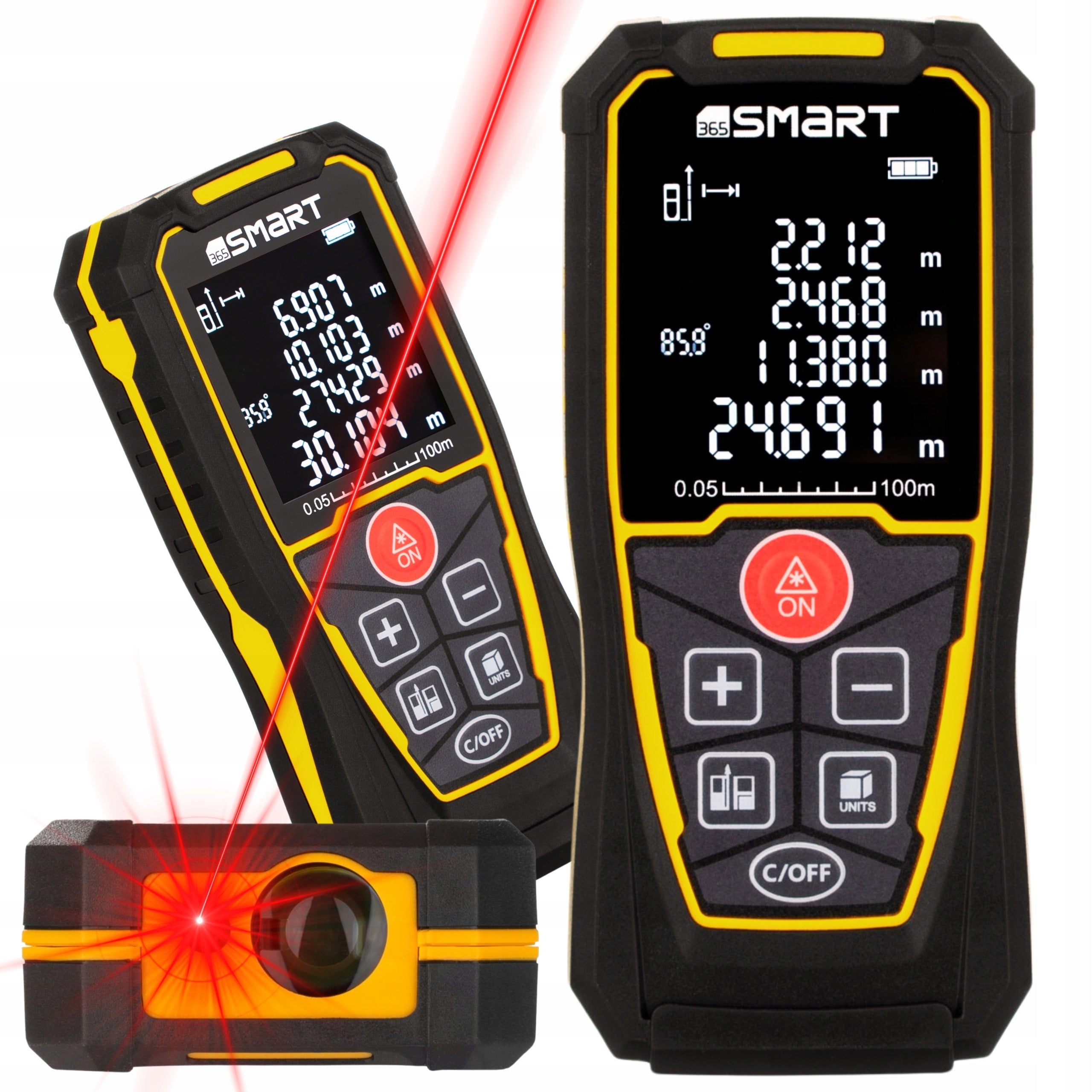 LASER RANGEFINDER 100m SMART365 IP54 PRECISION DISTANCE METER