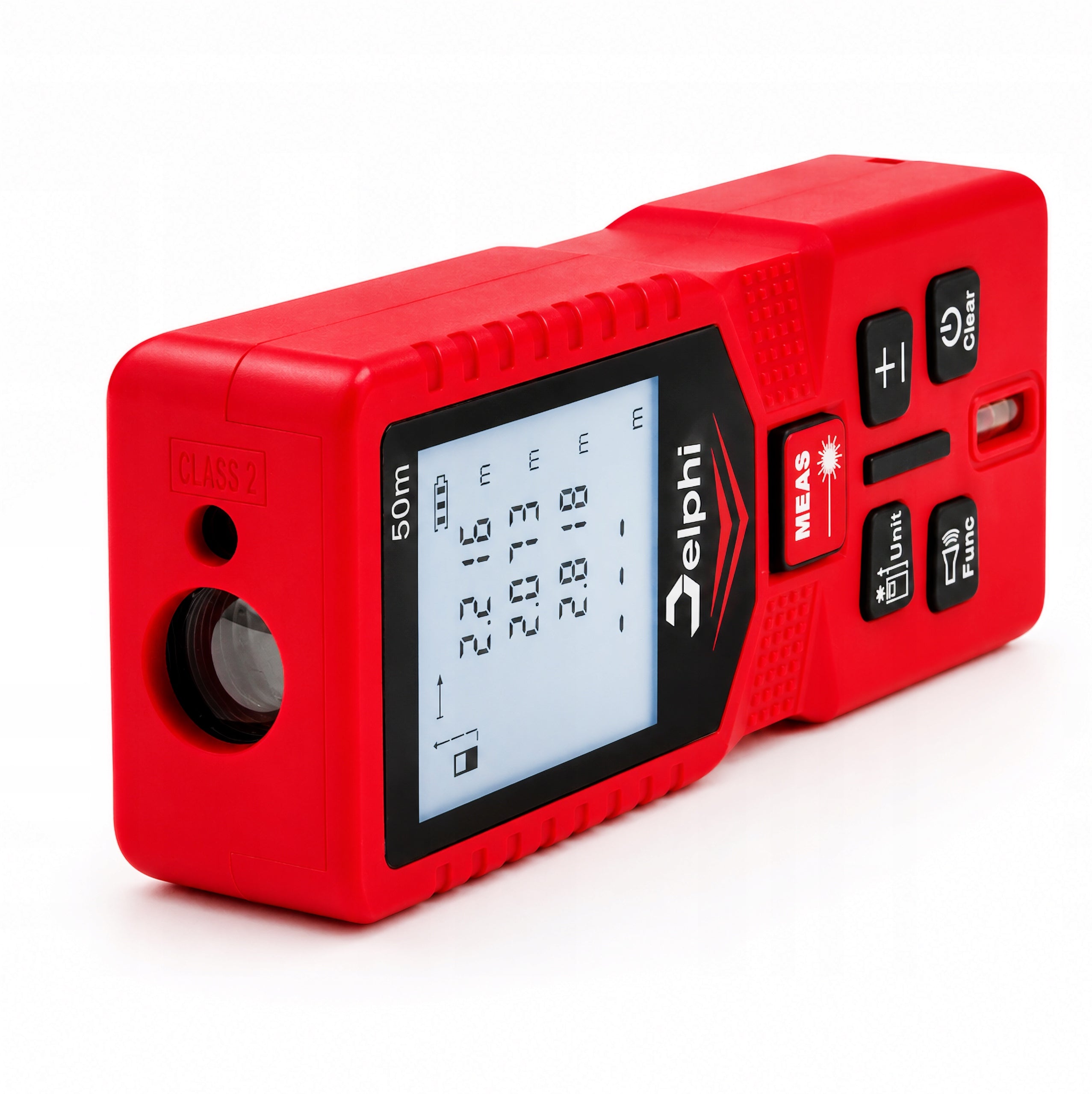 LASER RANGEFINDER 50M DIGITAL SURFACE DISTANCE METER LEVEL LCD Brand Delphi tools