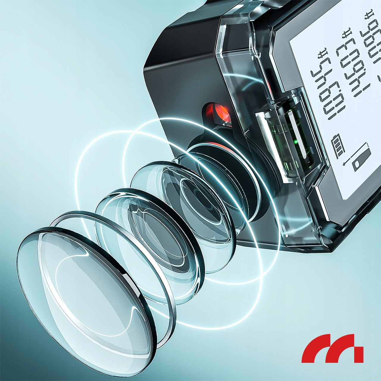 LASER RANGEFINDER 50M PROTRACTOR LEVEL DIGITAL DISTANCE METER Measurement accuracy (+/- mm) 1,5