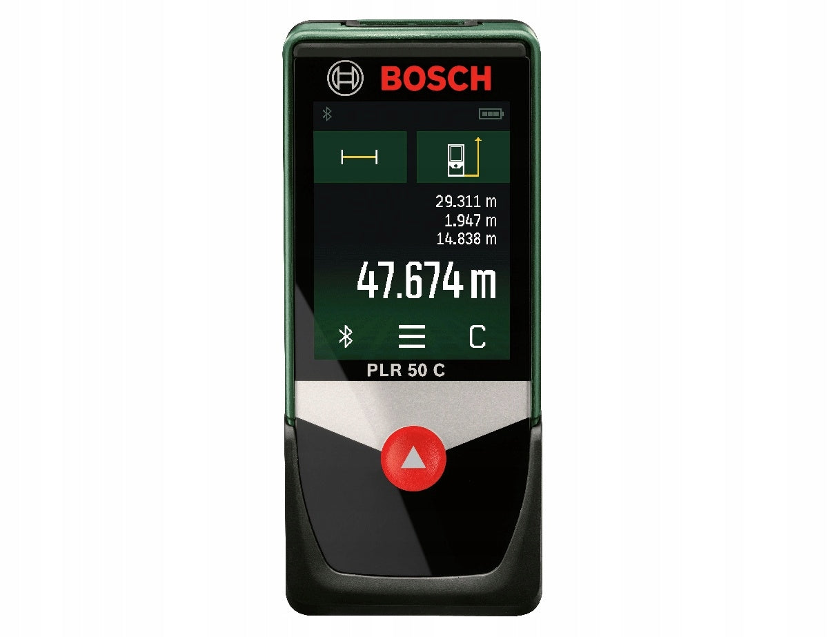 LASER RANGEFINDER ADVANCEDDISTANCE PLR 50C BOSCH Bluetooth range 50 meters Brand Bosch