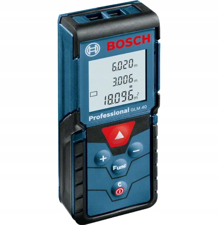 LASER RANGEFINDER BOSCH GLM-40 40M 1.5MM IP54 WITH DISPLAY MEMORY