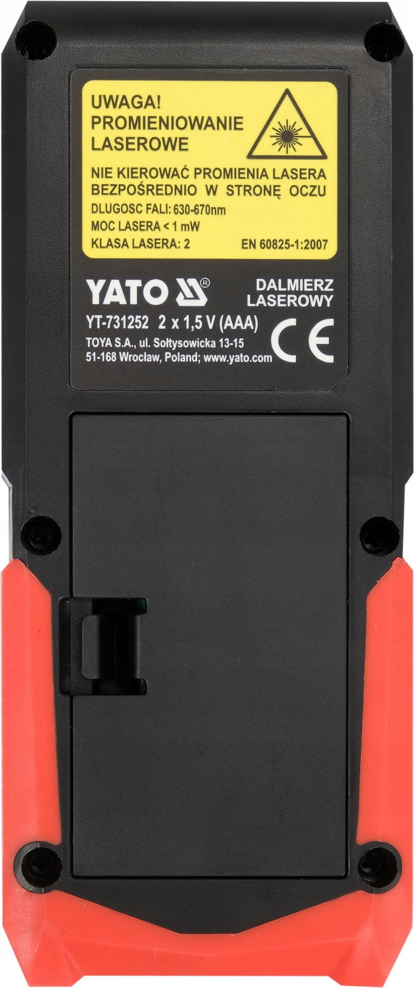 LASER RANGEFINDER DIGITAL DISTANCE METER 100m YATO YT-731252 Manufacturer code YT-731252