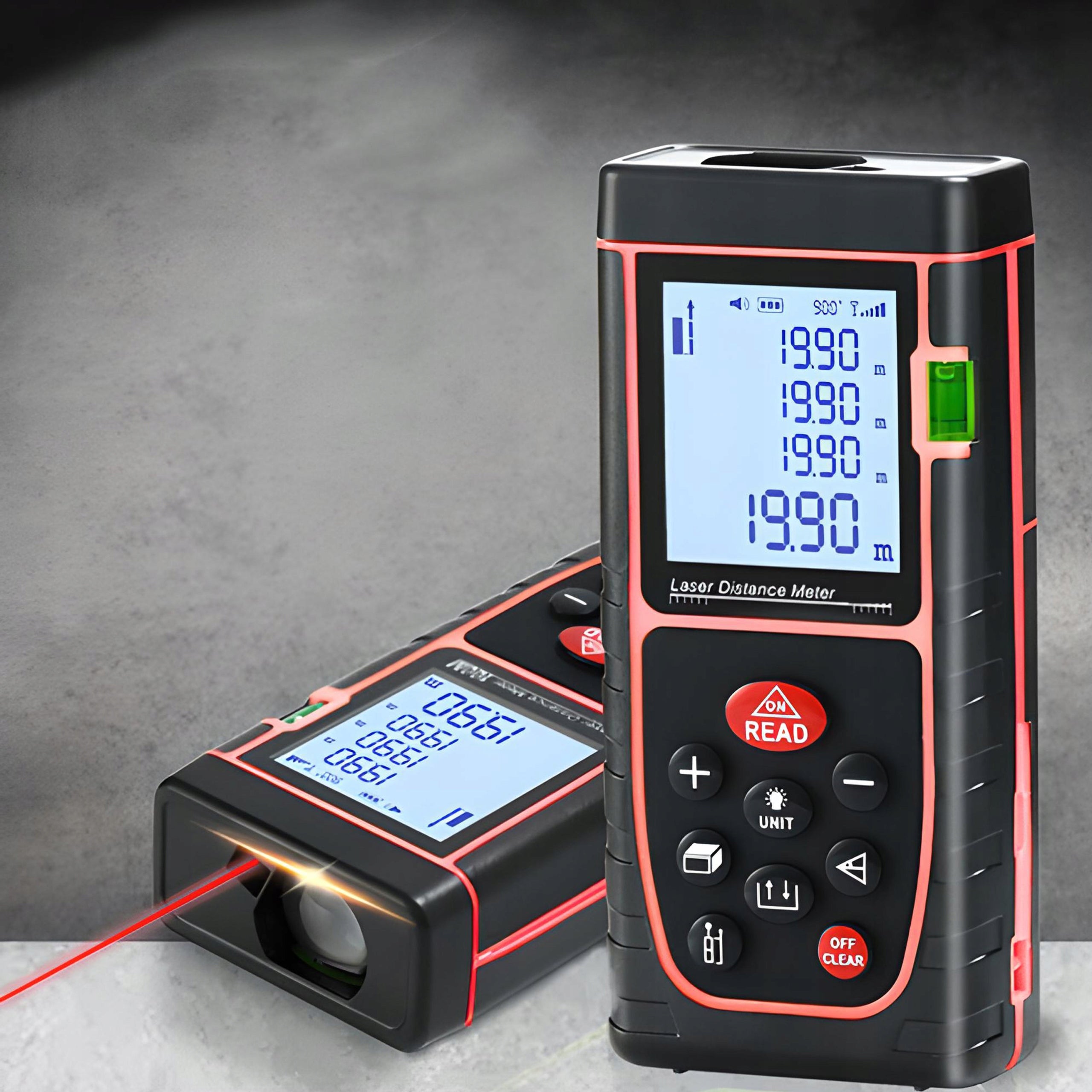 LASER RANGEFINDER DIGITAL PROTRACTOR DISTANCE METER MEMORY LEVEL 40m Manufacturer code HT-40