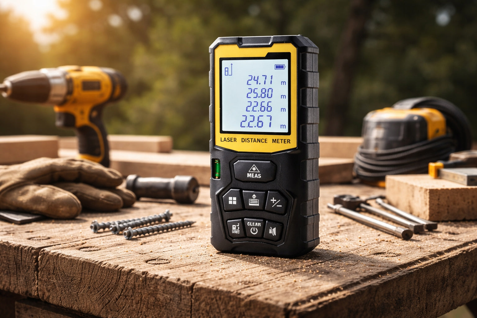 LASER RANGEFINDER DISTANCE METER DIGITAL 50M LEVEL PROTRACTOR Packaging status original