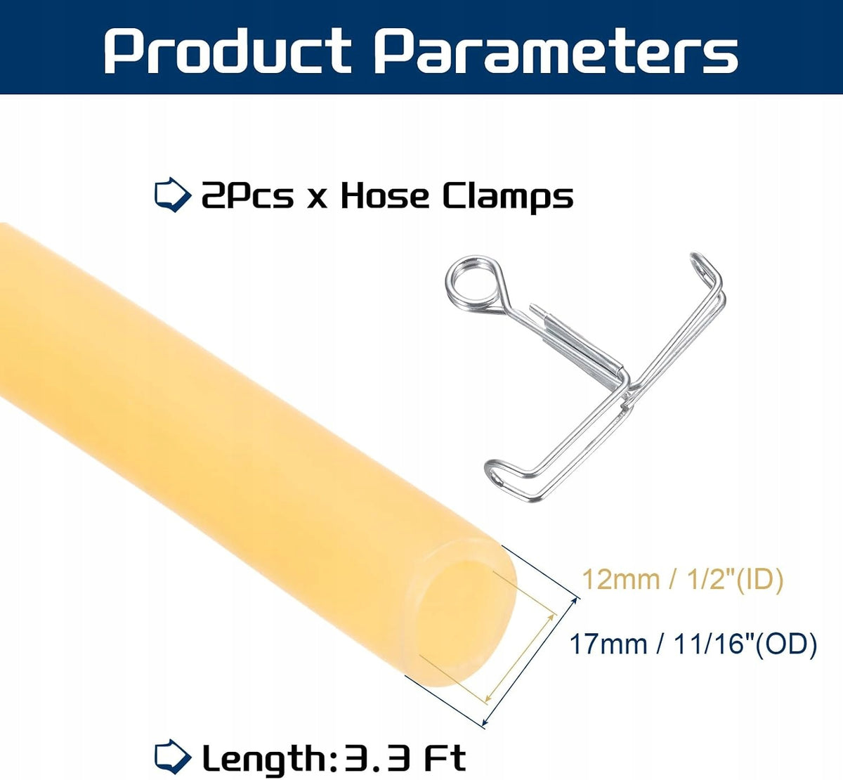 LATEX RUBBER TUBE 1M 12MM YELLOW FITNESS EXERCISES Brand no brand