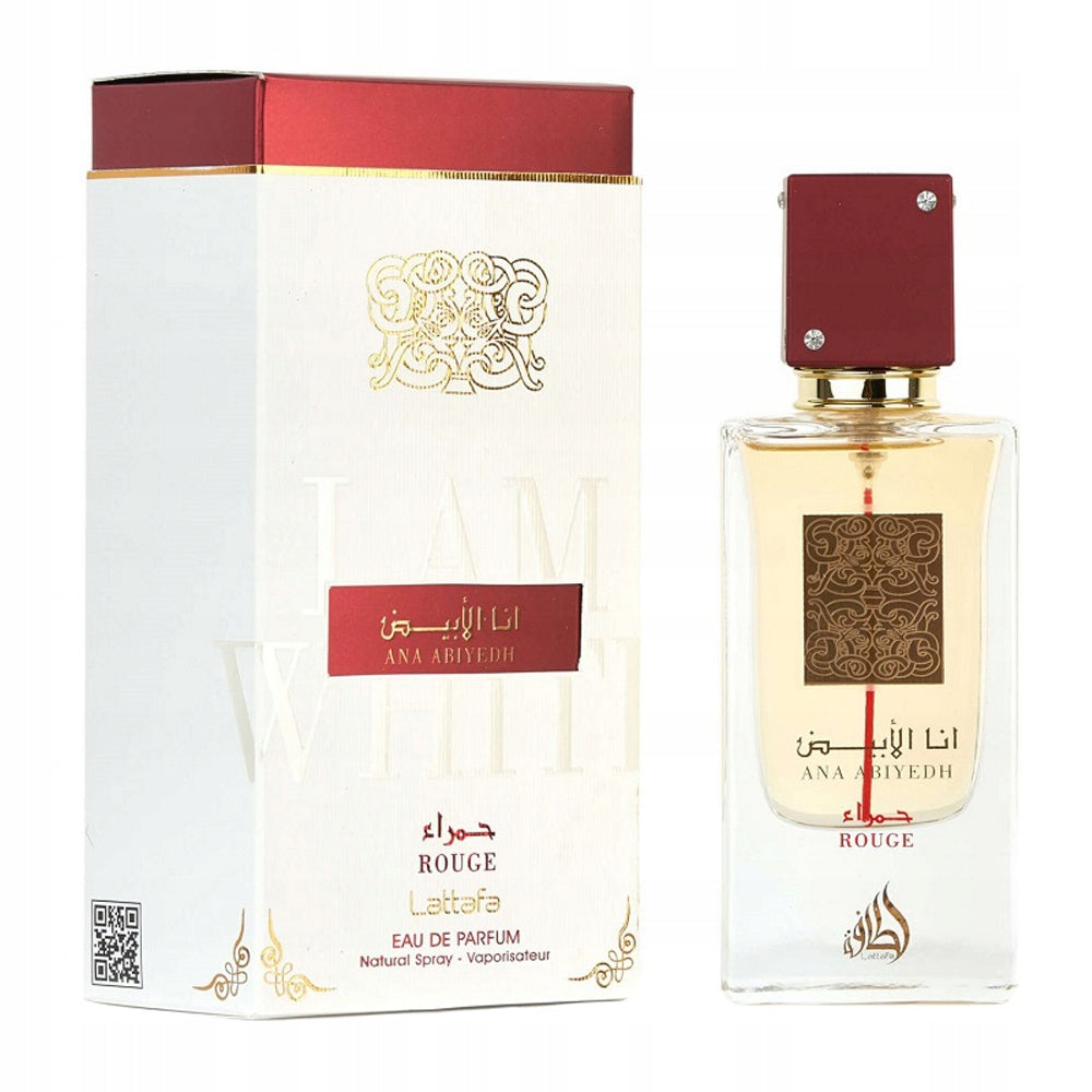 LATTAFA Ana Abiyedh Rouge Perfumed Water for Women Perfume EDP 60ml