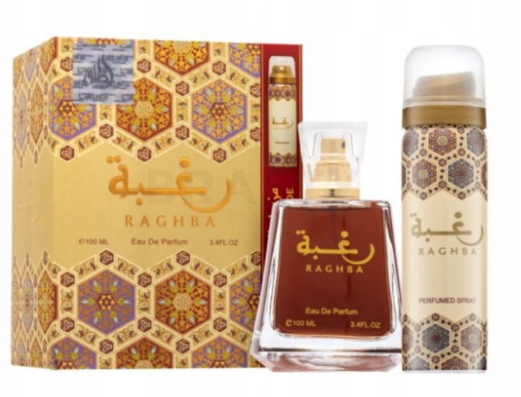 LATTAFA RAGHBA 100ML EDP + Deodorant 50ML set