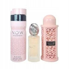 LATTAFA Rave Now Women EDP 100ml + Deodorant 200ml + Hair Mist 50ml Brand Lattafa