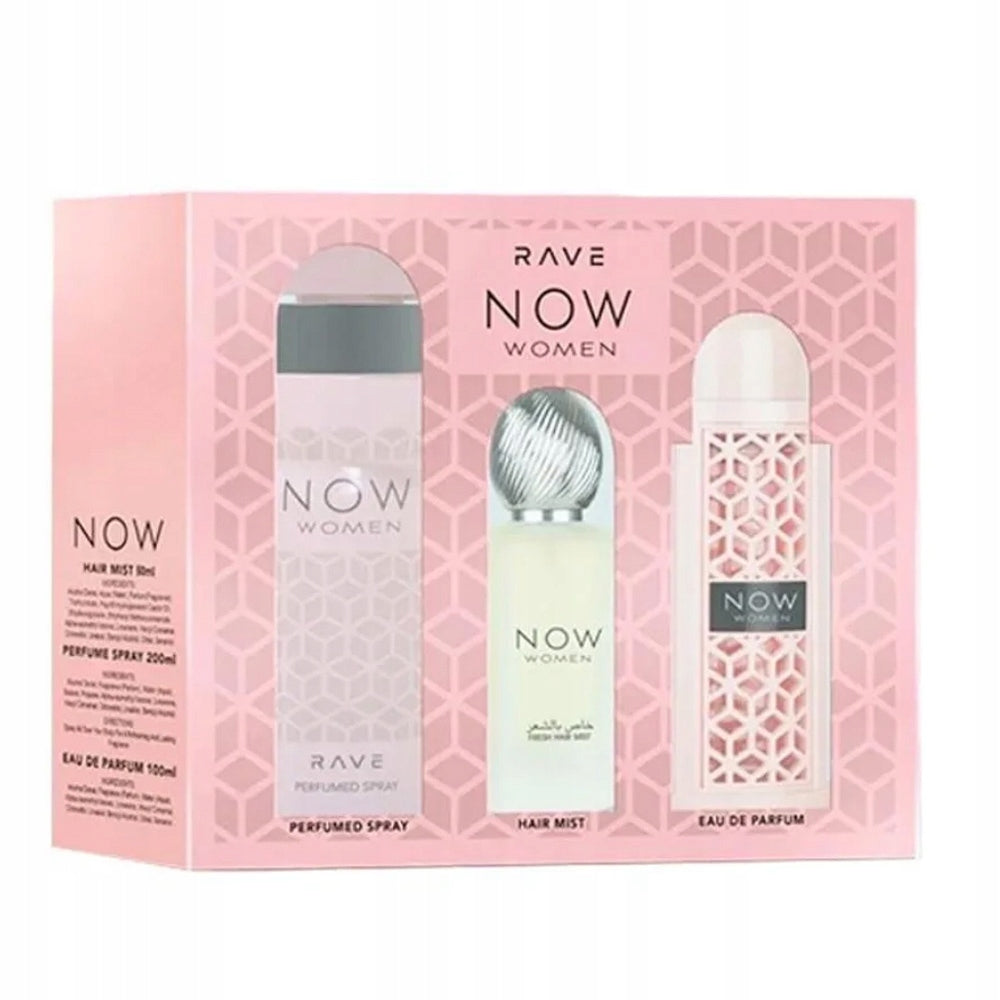 LATTAFA Rave Now Women EDP 100ml + Deodorant 200ml + Hair Mist 50ml EAN (GTIN) 6290362340294