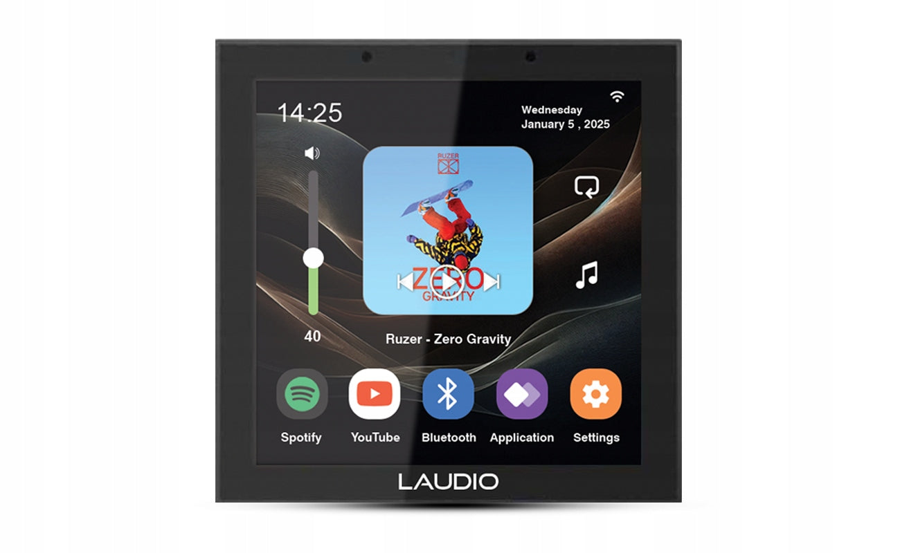LAUDIO W40WIFI – Wall player with amplifier Black