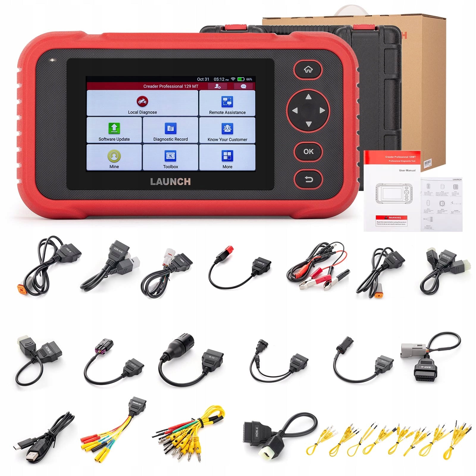 LAUNCH CRP129MT 129SMT Motorcycle Diagnostic Tool OBD Full system PL Brand Launch