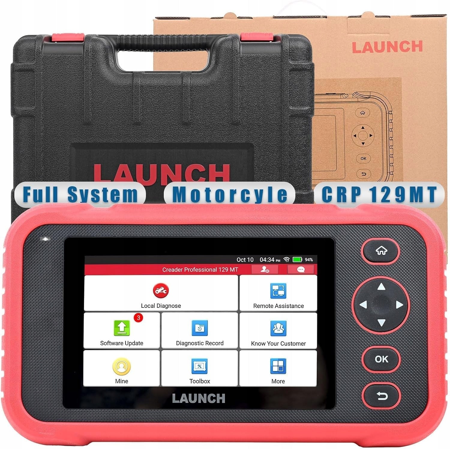 LAUNCH CRP129MT 129SMT Motorcycle Diagnostic Tool OBD Full system PL