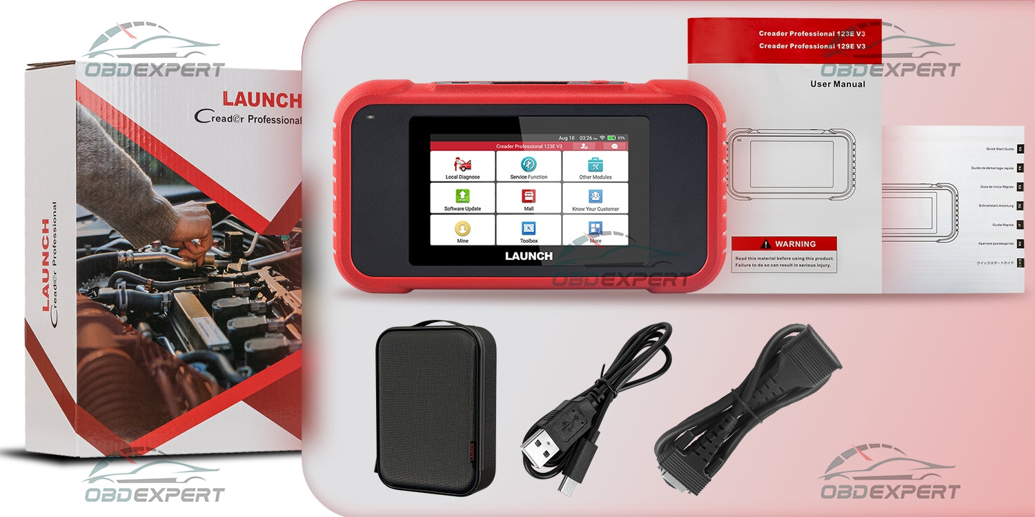 LAUNCH DOIP CAN-FD DIAGNOSTIC TESTER ABS SRS ENGINE 4 System 2026 CRP Manufacturer code CRP123E V3 CRP123I 123I