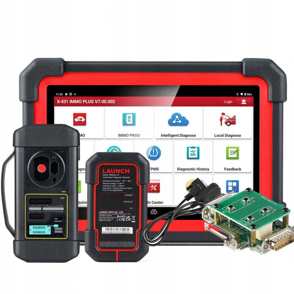 LAUNCH X431 IMMO PLUS 8 inch CanFD DoiP XPROG + CABLES 2025 NEW MODEL Manufacturer code IMMO PLUS PRO
