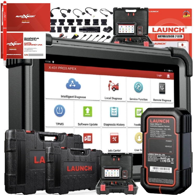 LAUNCH X431 PRO DYNO + 2 suitcaseS NEW MODEL 24r J.PL supports CAN-FD DoIP