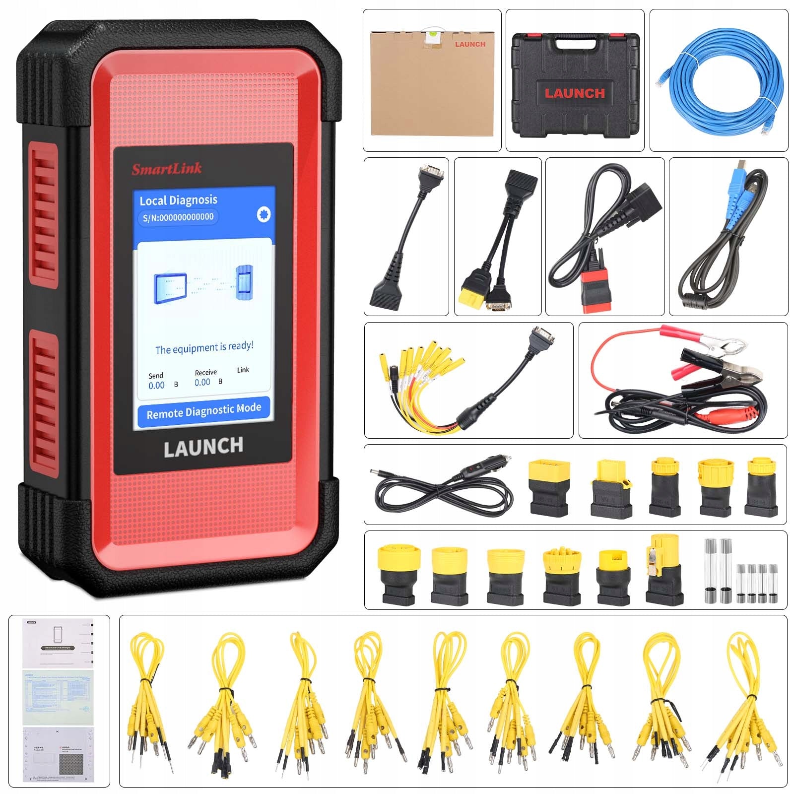 LAUNCH X431 Pro 5 SMARTLINK J2534 10-inch PASS THRU CanFD DoiP + Cables Brand no brand