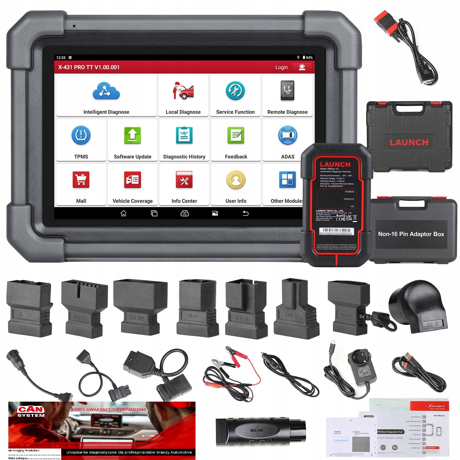 LAUNCH X431 Pro V 5.0 version TT Europe CAN FD New Model 2026 Polish