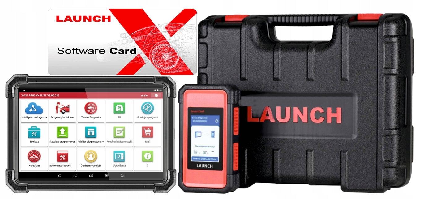 LAUNCH X431 Pro3S ELITE SMARTLINK C 10 inch PASS THRU CanFD DoiP + CABLES