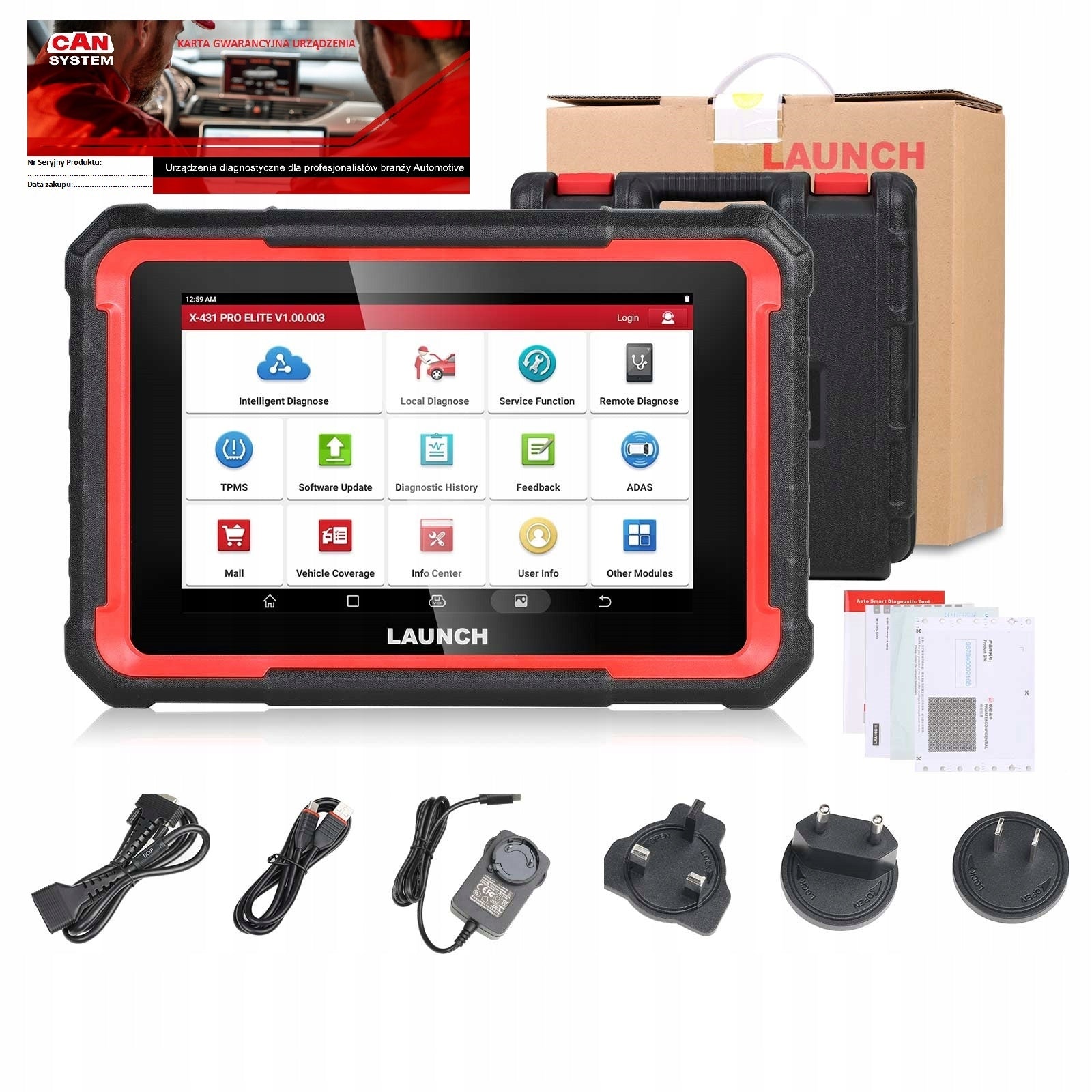 LAUNCH X431 ProELITE Poland 8 inch 24 msc update MODEL 2026