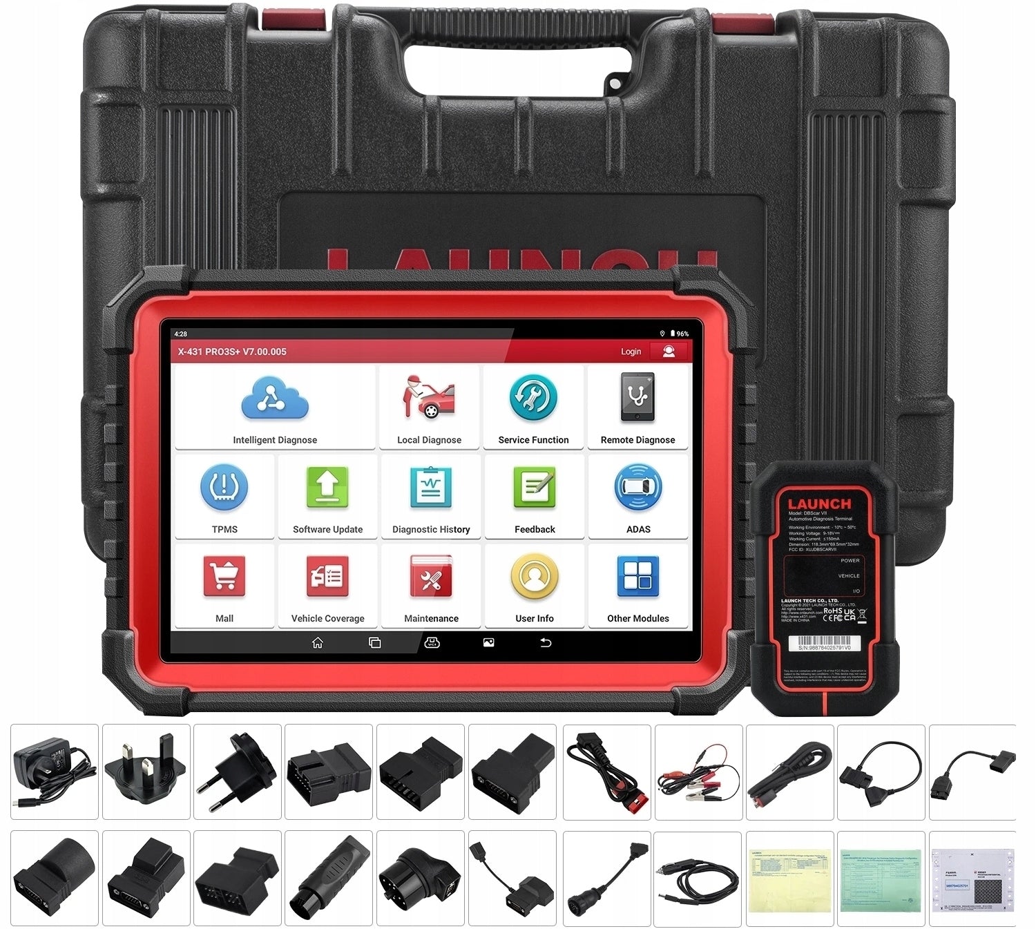 LAUNCH X431 Professional Pro3S V5.0 10 inches 2026 Dealer Poland Manufacturer code PRO3S+