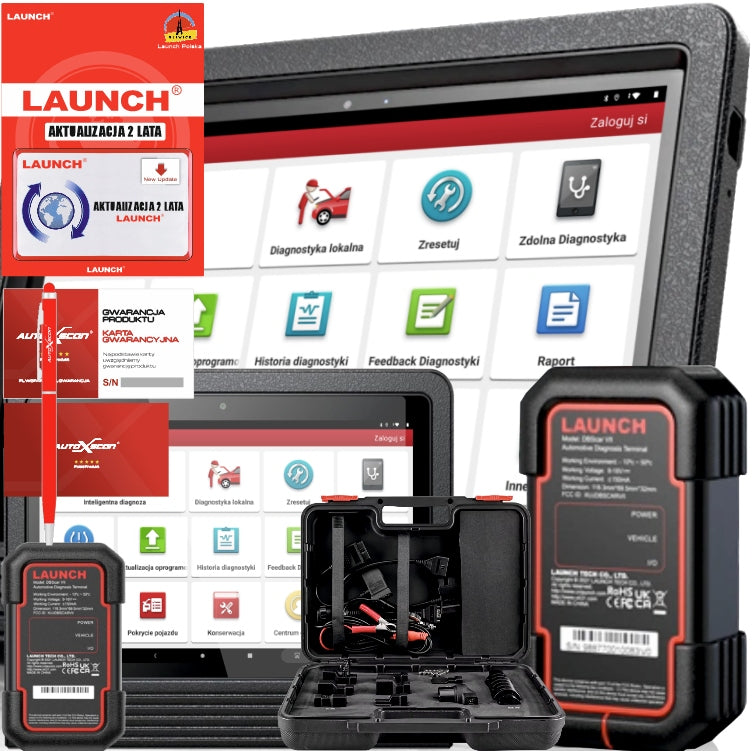 LAUNCH X431 V+ 10" PROFESSIONAL language Polish Manufacturer code DIAGNOSTYCZNY x431 V+ 10' v4.0