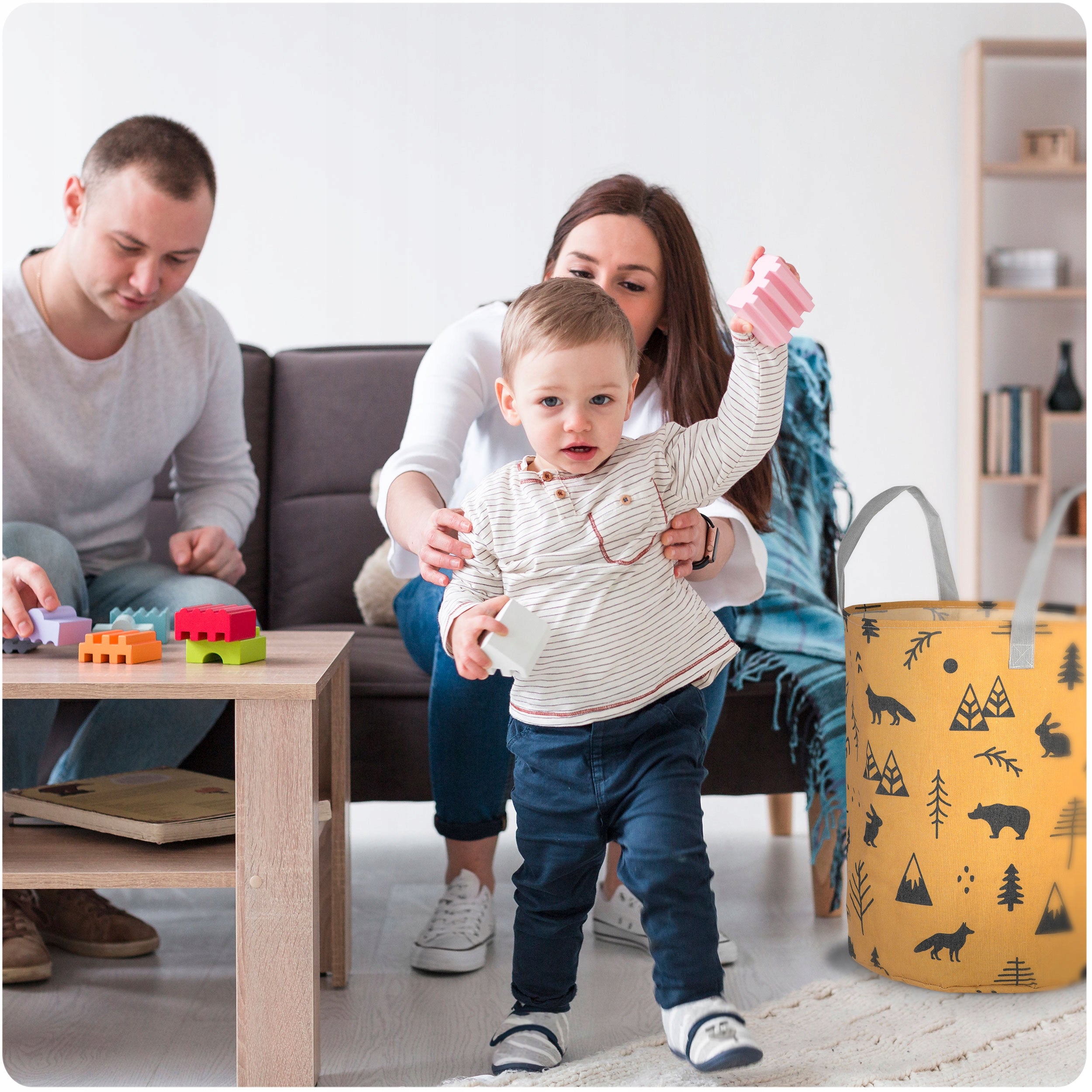 LAUNDRY BASKET ACCESSORIES TOYS BAG LARGE ROOMY STRONG NUKIDO Packaging status original