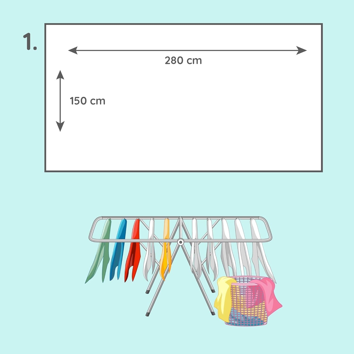 LAUNDRY COVER DRYER 280x150 cm WATERPROOF COVER FROM RAIN LARGE Manufacturer code POKROWIEC NA PRANIE SUSZARKĘ 28 STREFAZAKUPÓW