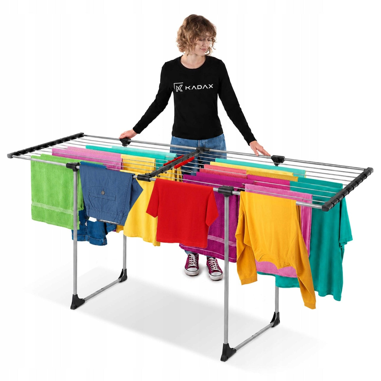 LAUNDRY DRYER 20m CLOTHES UNDERWEAR STANDING LARGE XXL STRONG STEEL
