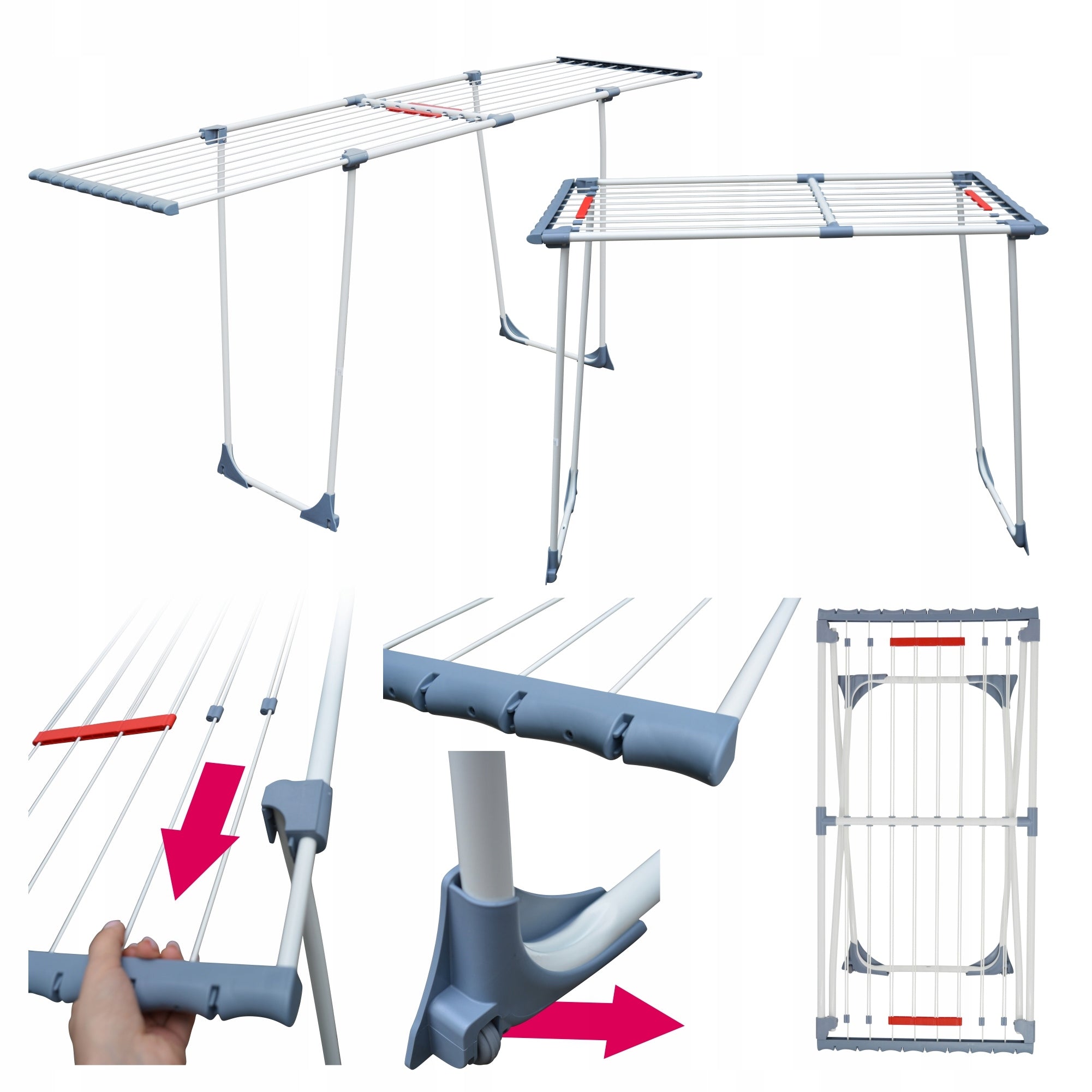 LAUNDRY DRYER STANDING TELESCOPIC SOLID DURABLE SLIDING 20m EAN (GTIN) 6911956075452