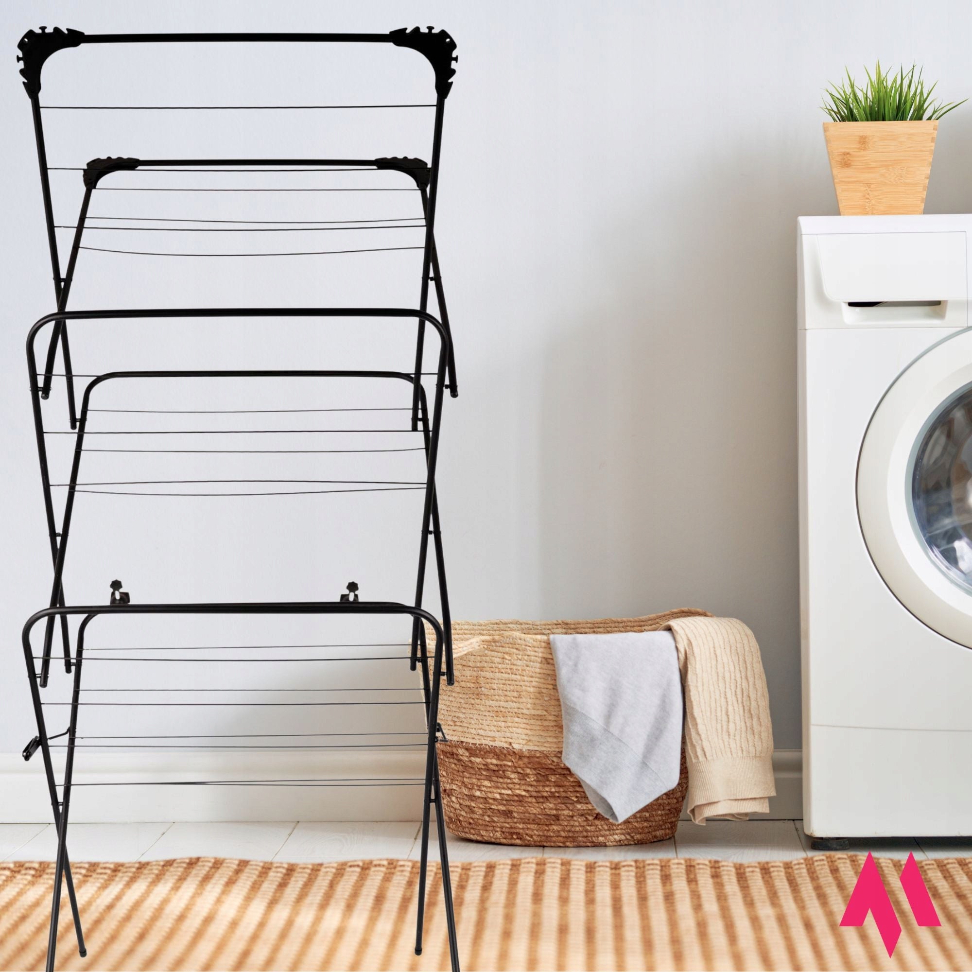 LAUNDRY DRYER STANDING VERTICAL BALCONY METAL 138CM STABLE 3 POS. Manufacturer code O-875645