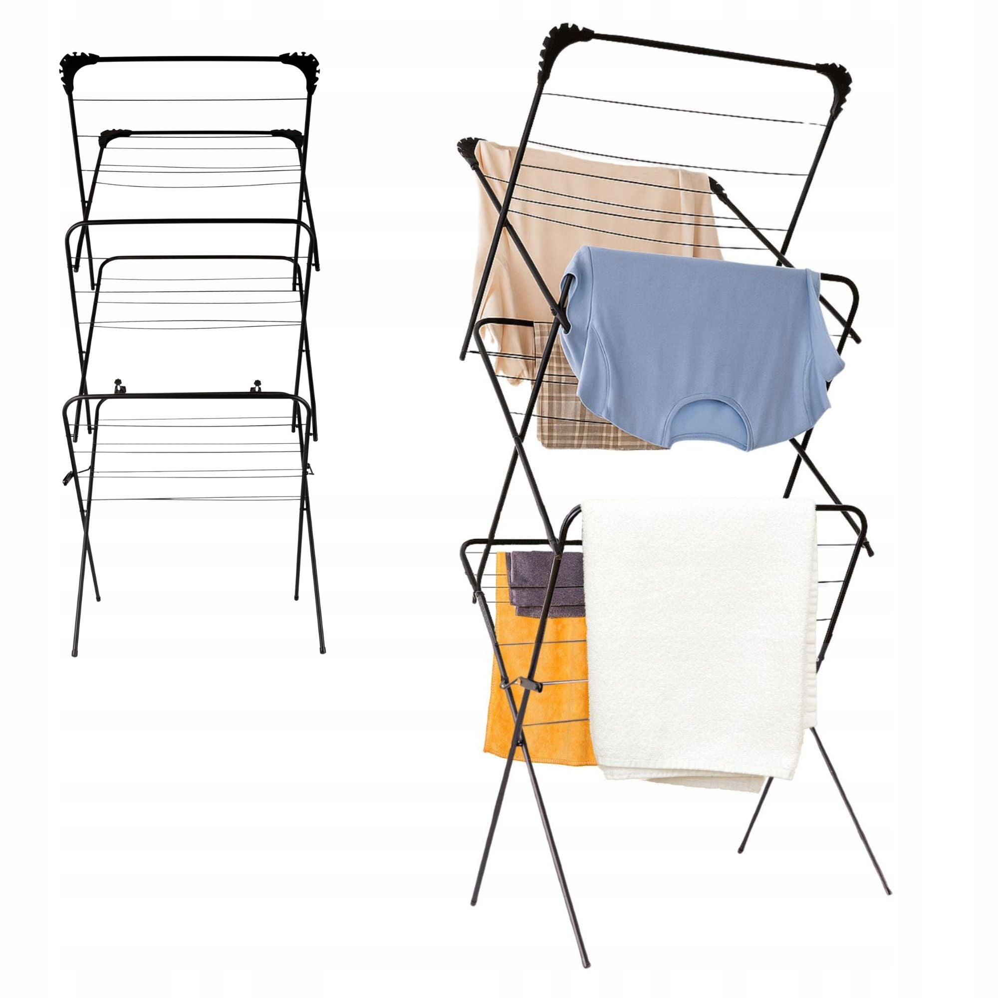 LAUNDRY DRYER STANDING VERTICAL BALCONY METAL 138CM STABLE 3 POS.