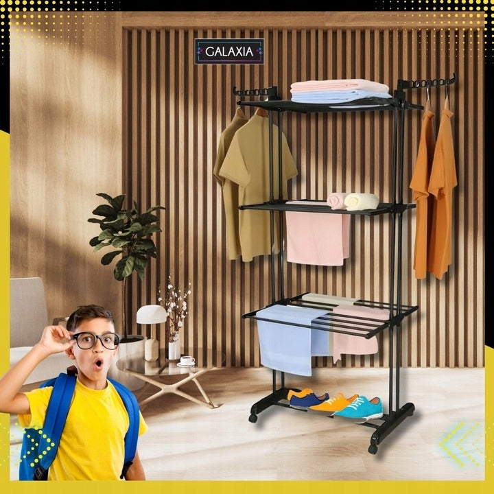 LAUNDRY DRYER XXL VERTICAL FREESTANDING BALCONY GARDEN FOR CLOTHES Unfolded width 70 cm